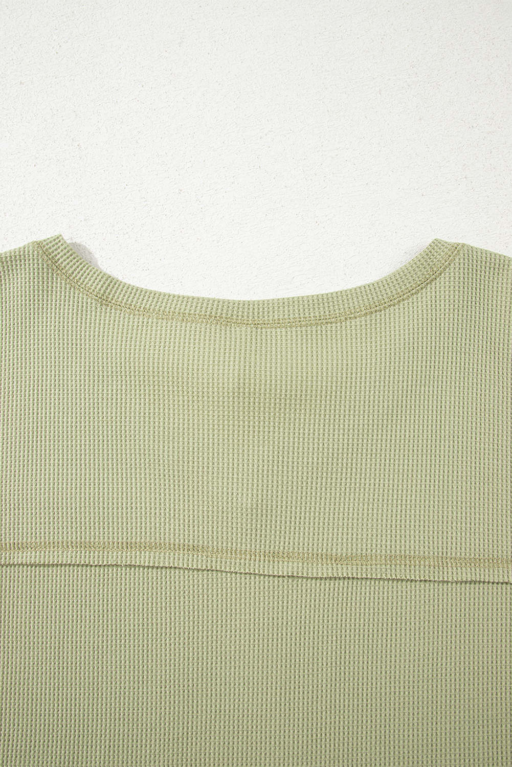 White Exposed Seam Half Sleeve Knitted V Neck Textured Top - loveforevers