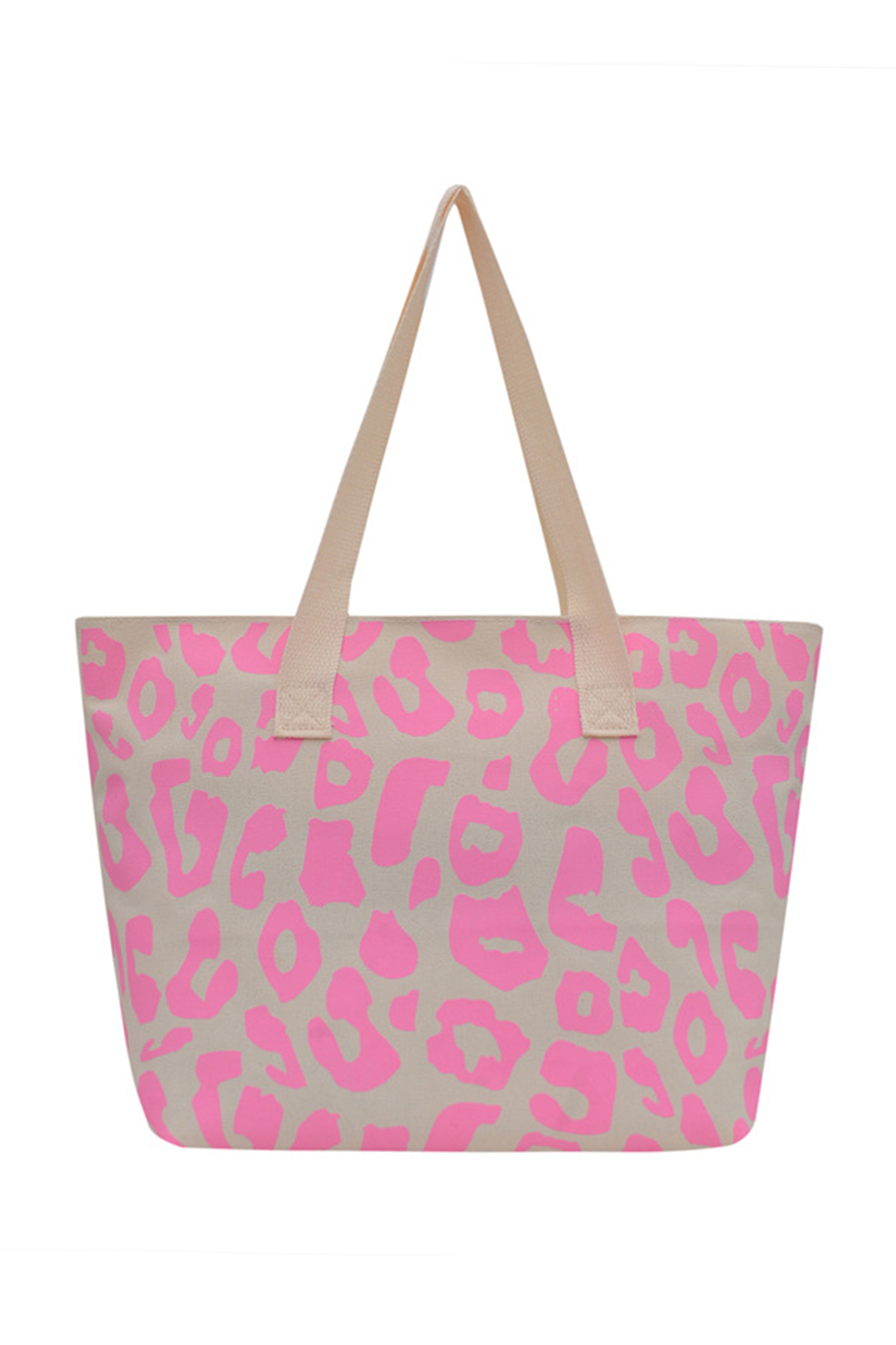 Black Leopard Print Canvas Tote Bag - loveforevers