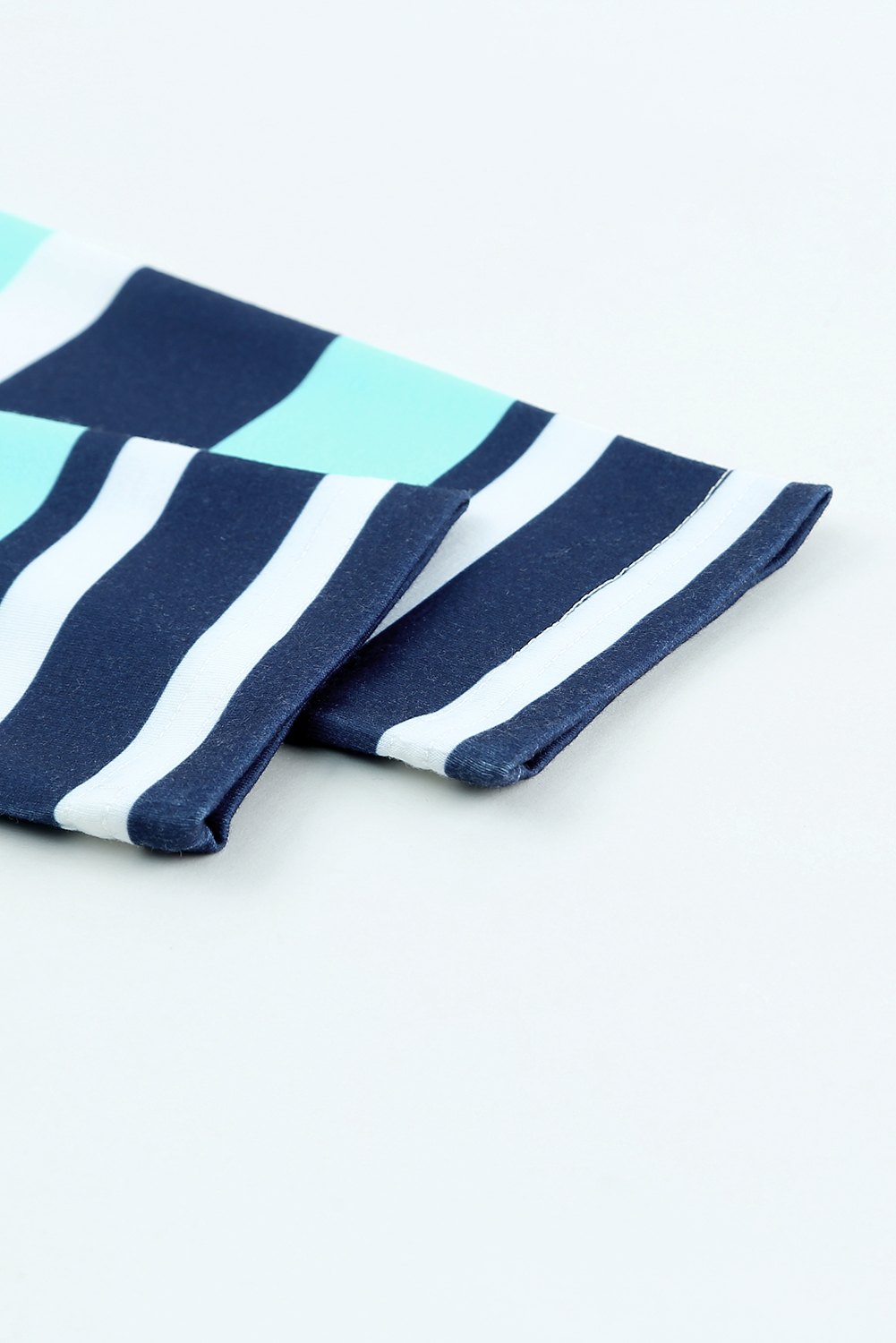 Multi Striped Drawstring Long Sleeve Hoodie - loveforevers