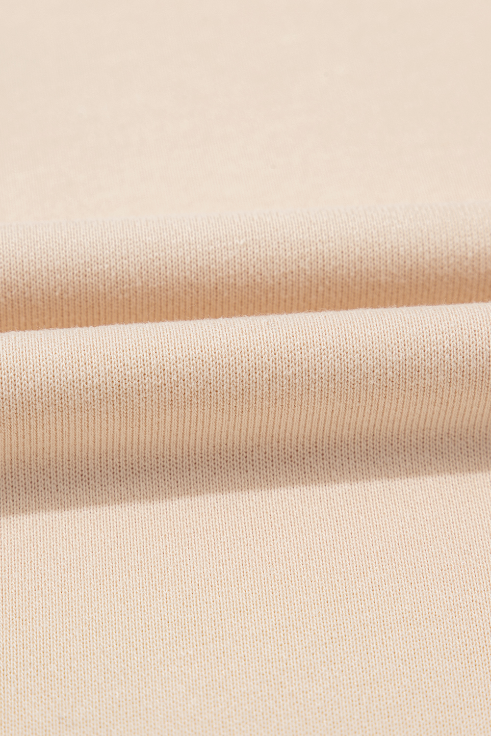 Apricot THANKS Chenille Embroidered Drop Shoulder Graphic Sweatshirt - loveforevers