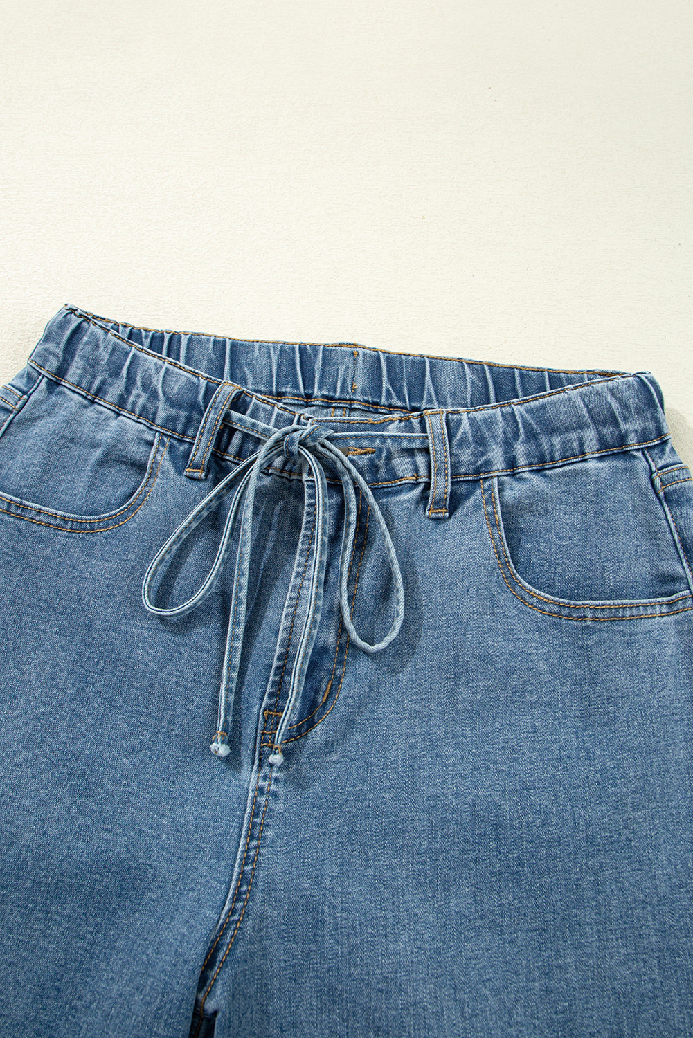 Dusk Blue Medium Wash Super Wide Leg Denim Pants - loveforevers