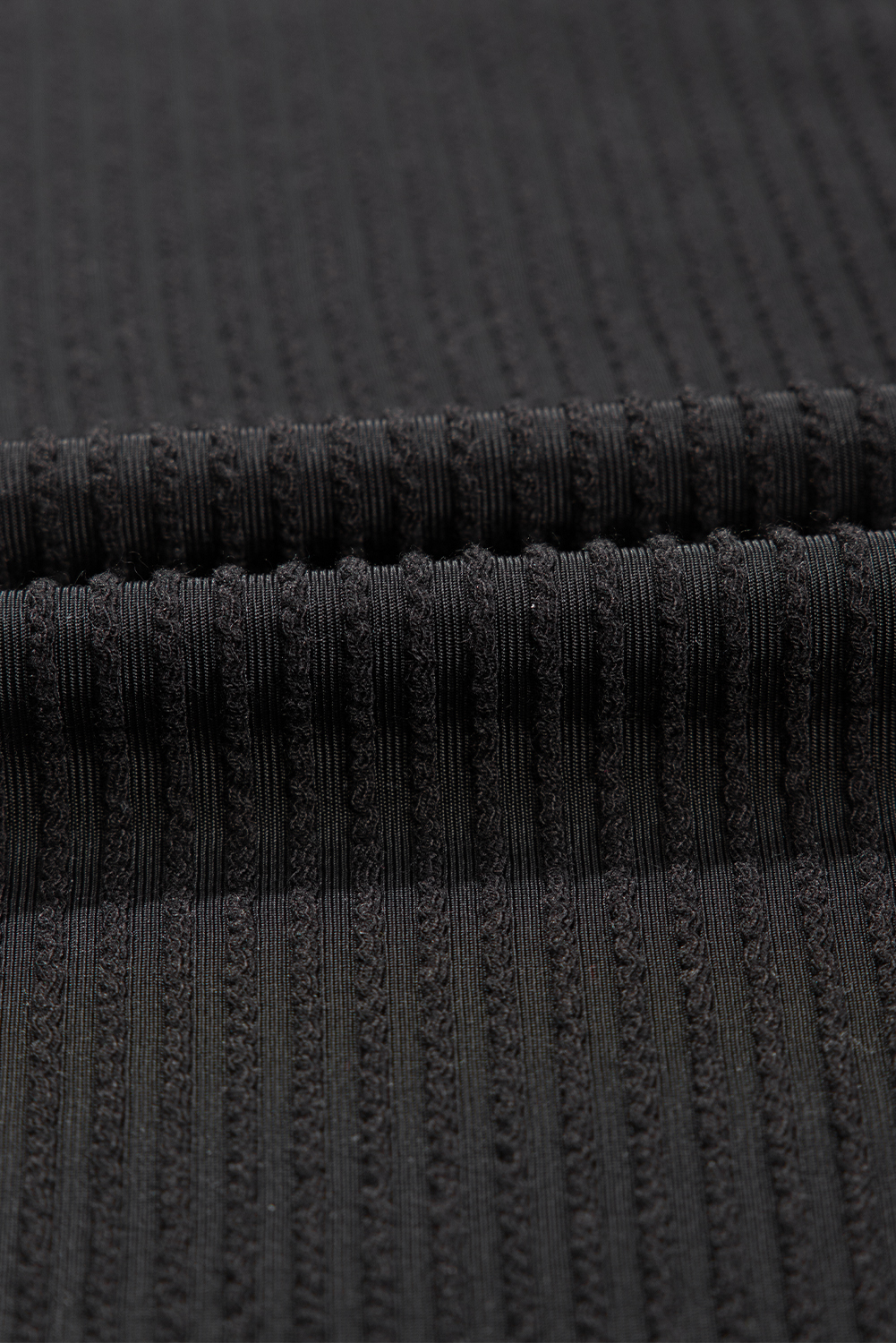 Black Textured V-Neck Dropped Shoulder Plus T-Shirt - loveforevers