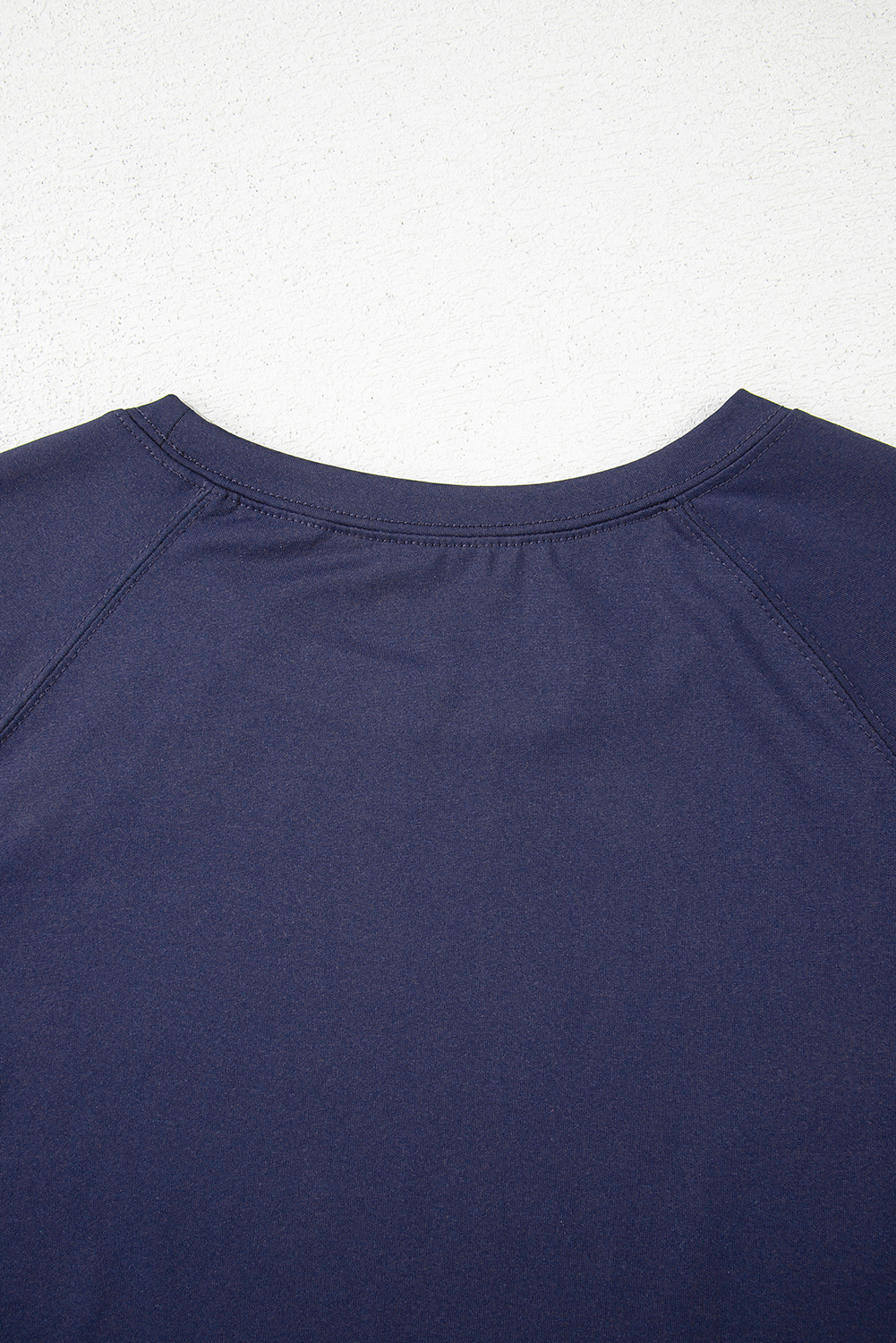 Navy Blue Raw Hem Loose Tee and Wide Leg Pants Set - loveforevers