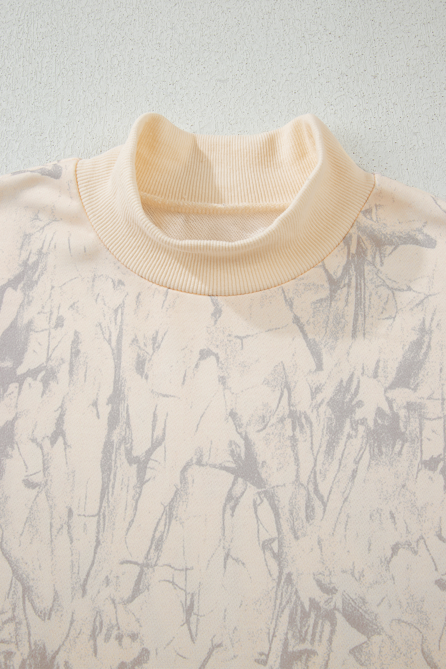 Beige Camo Print Baggy Drawstring Jogger Sweatpants - loveforevers