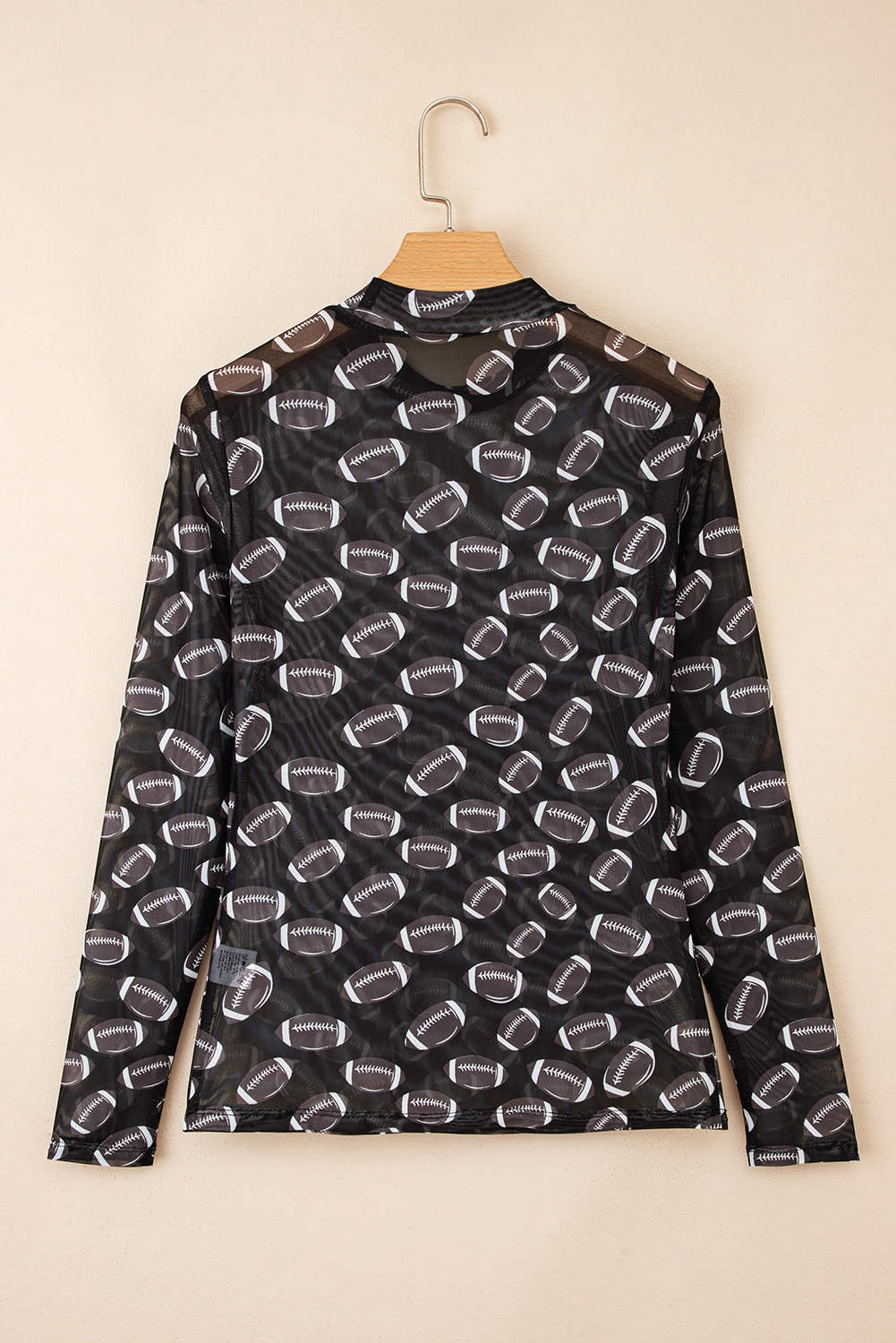 Black Christmas Fashion Print Slim Fit Long Sleeve Top - loveforevers