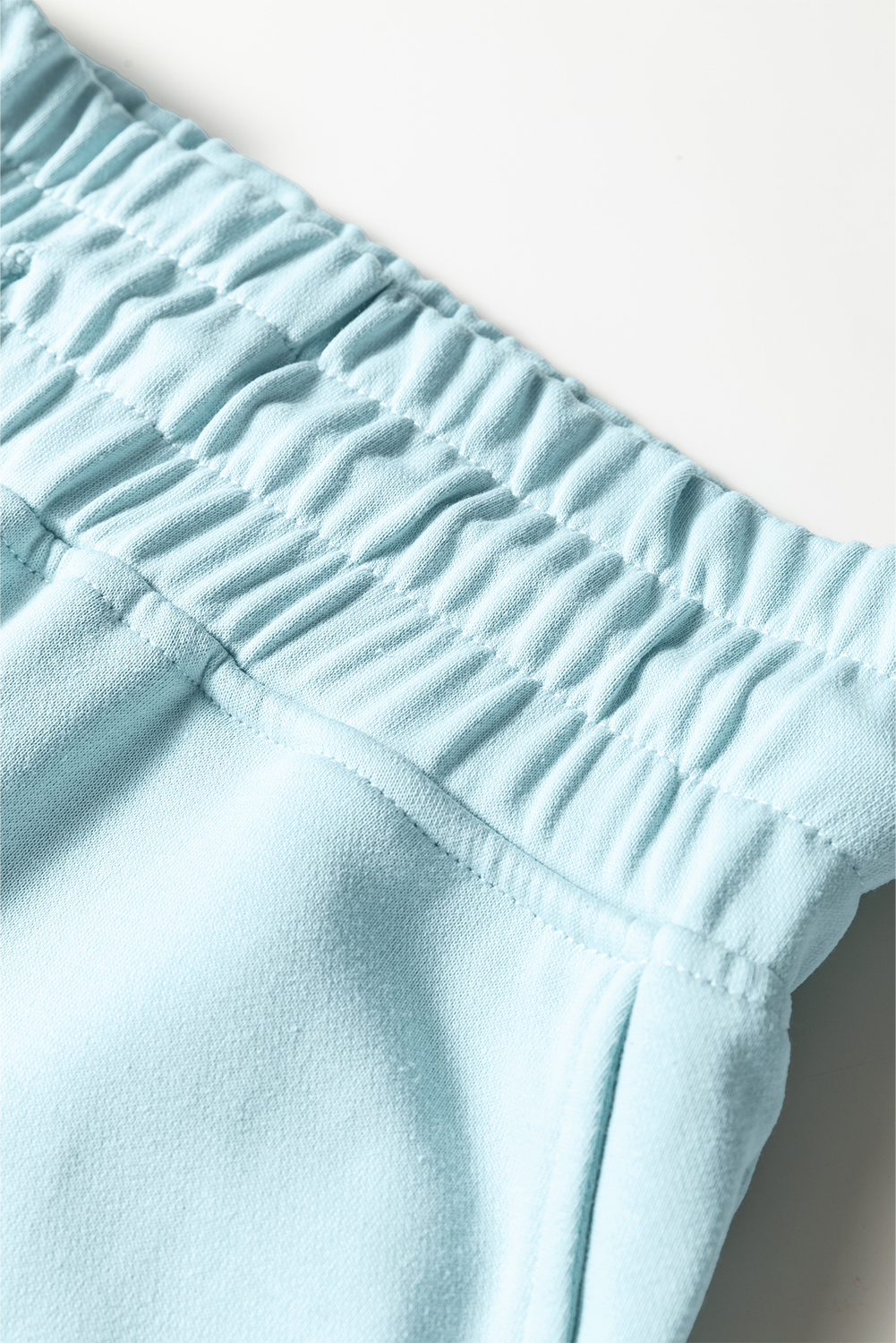 Bright Green Drop Shoulder Puff Sleeve Crop Pullover Drawstring Wide Leg Pants Set - loveforevers