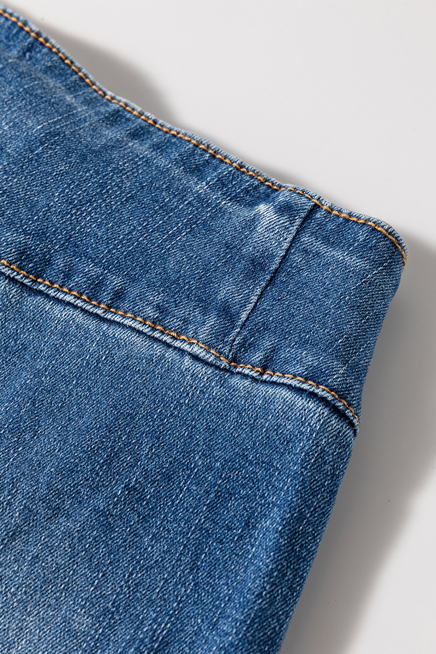 Coffee High Waist Button Fly Seamed Raw Hem Flare Jeans - loveforevers