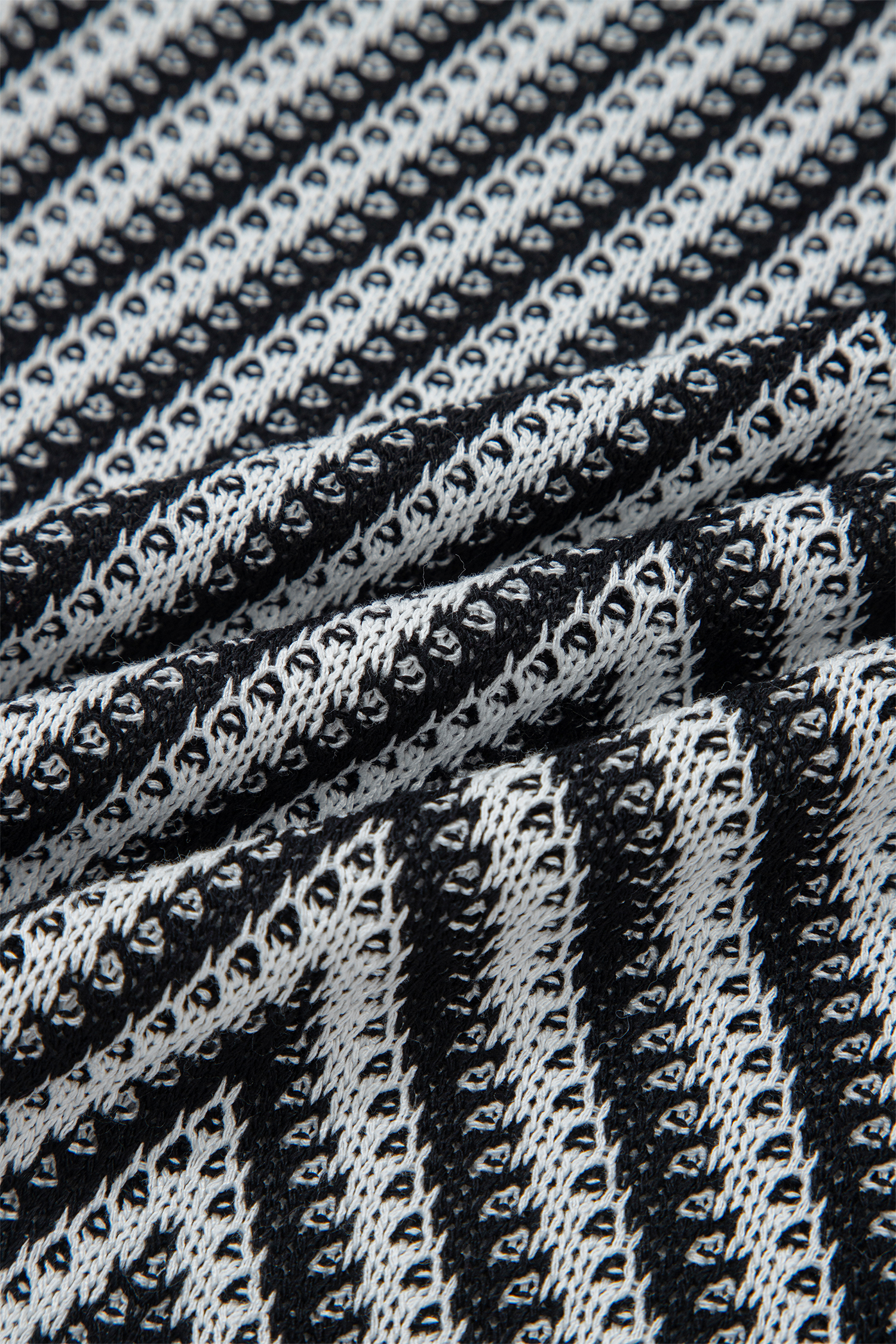 Black Contrast Chevron Knit V Neck Sweater Vest - loveforevers