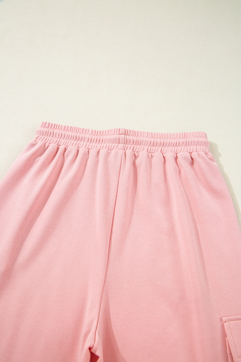 Apricot Pink Half Sleeve T-Shirt & Cargo Sweatpants Set - loveforevers