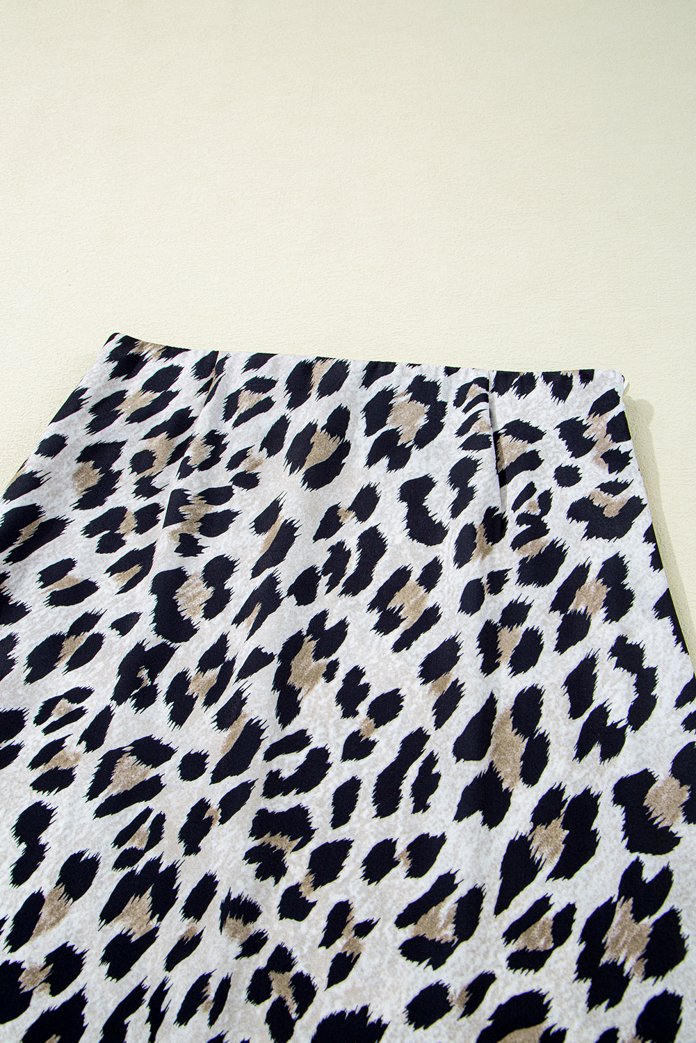 Brown Leopard Print High Waist Midi Skirt - loveforevers