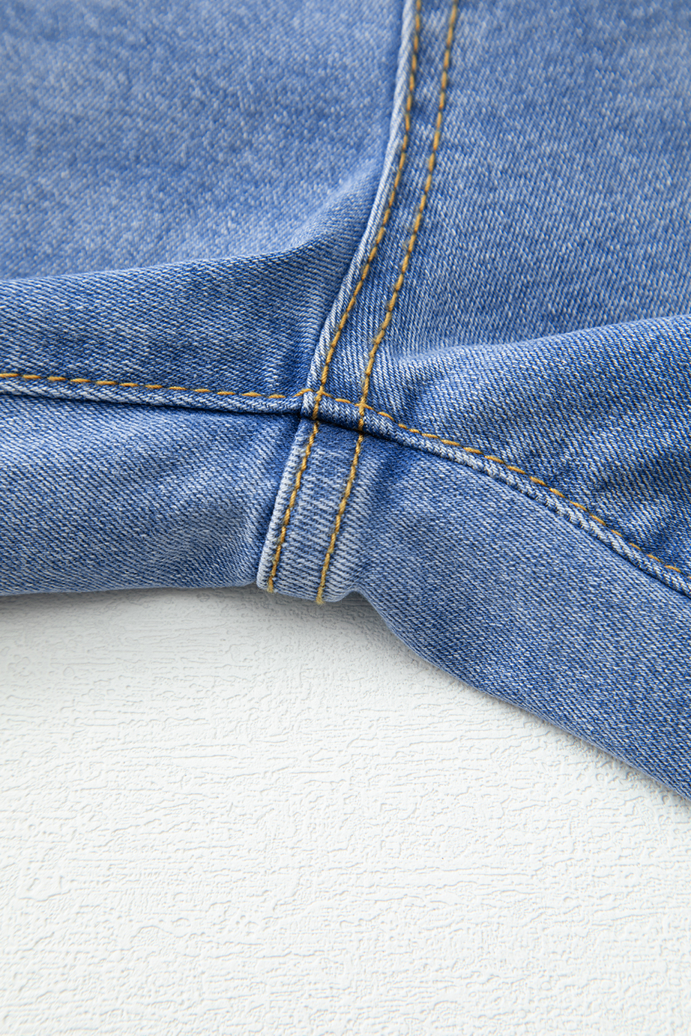 Real Teal Raw Hem Unique Cuffs Straight High Rise Loose Jeans - loveforevers