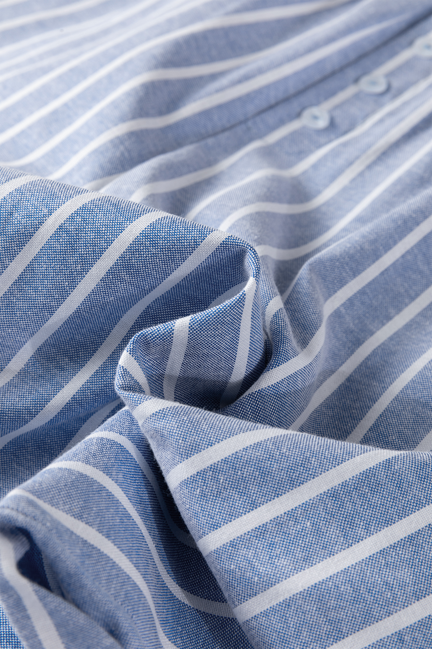 Sky Blue Stripe Buttoned Detail Loose Casual Pants - loveforevers