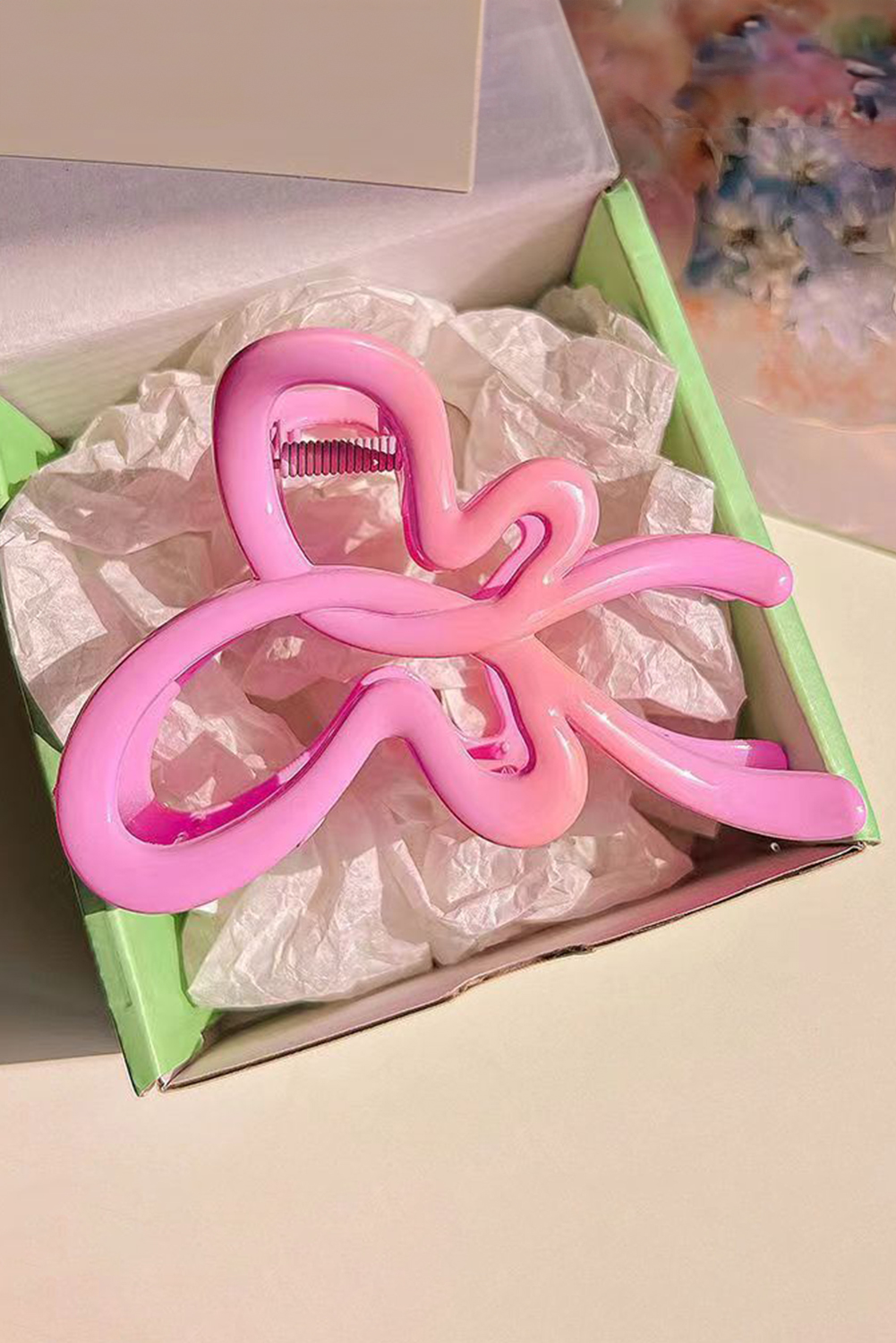 Bonbon Butterfly Shape Glossy Hair Claw Clip - loveforevers