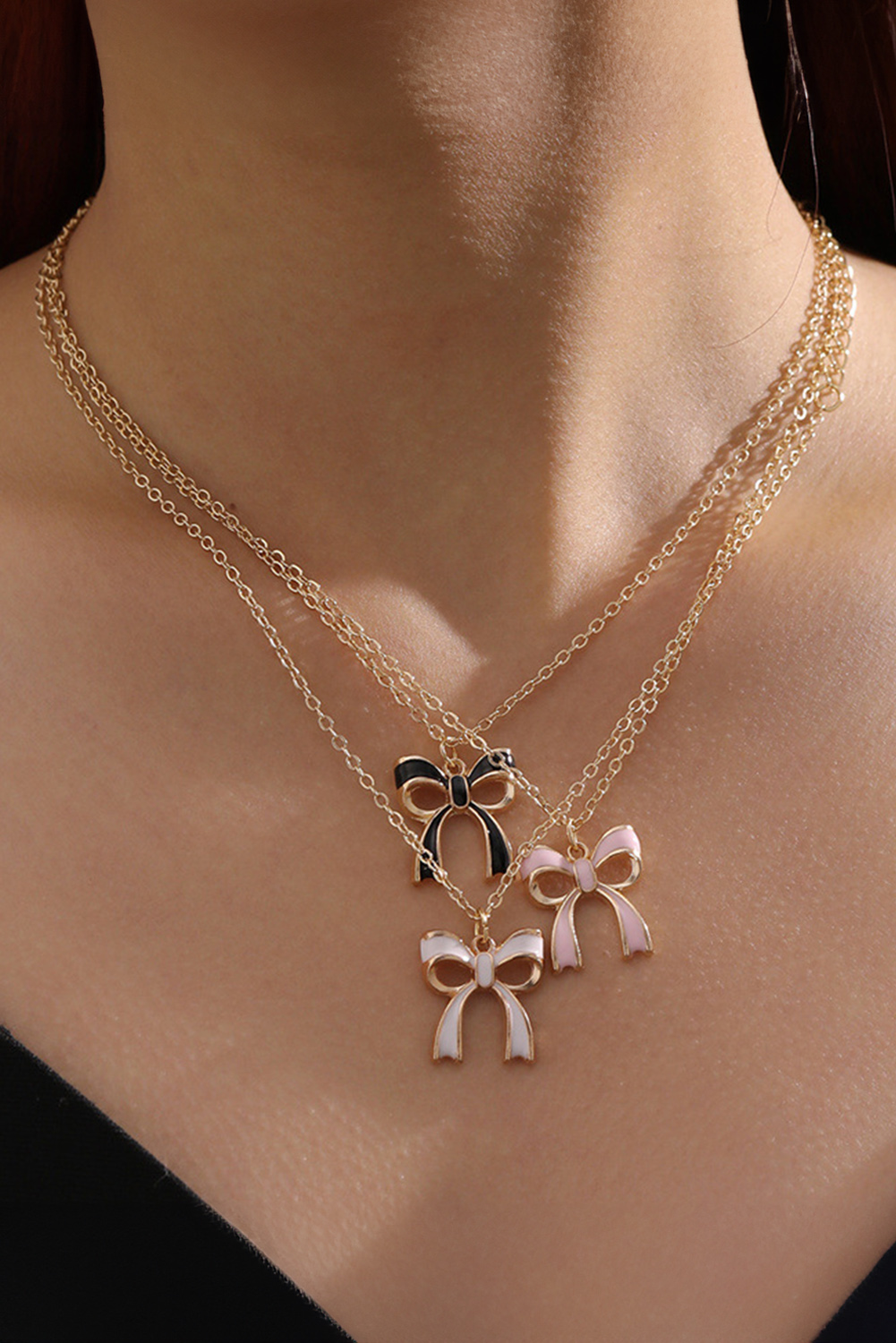 Gold Elegant Bow Design Plated Studded Earrings - loveforevers