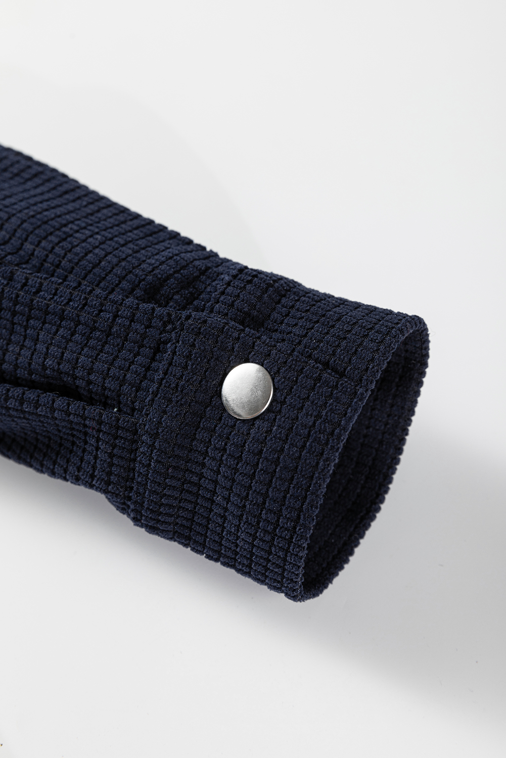 Sail Blue 2 in 1 Thermal Knit Textured Hooded Jacket - loveforevers