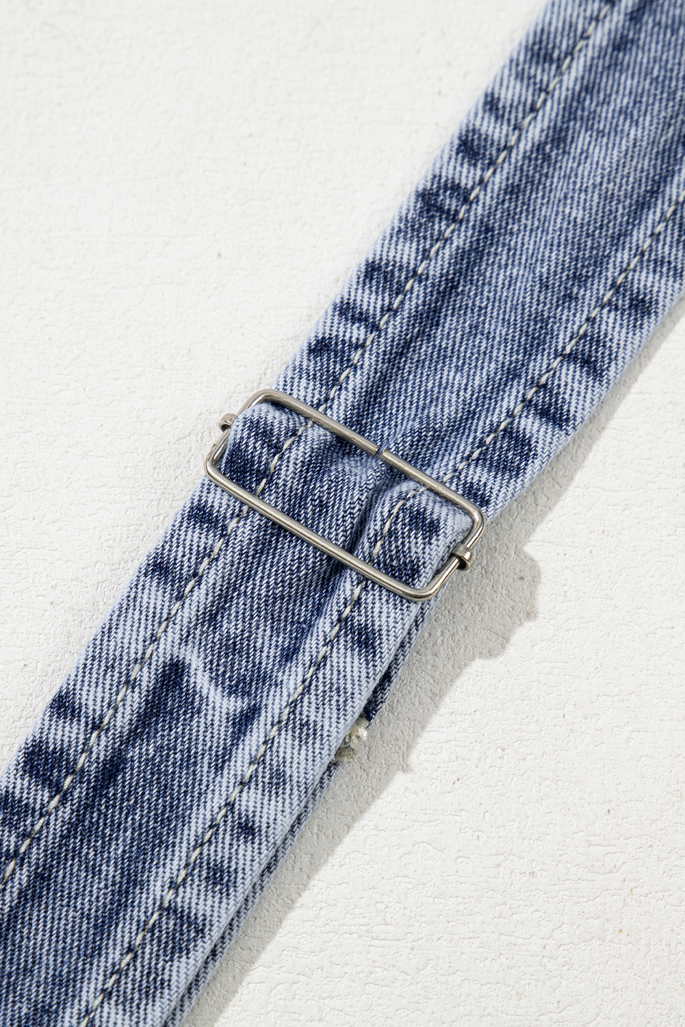 Sail Blue Denim Bib Straight Leg Jumpsuit with Pockets - loveforevers