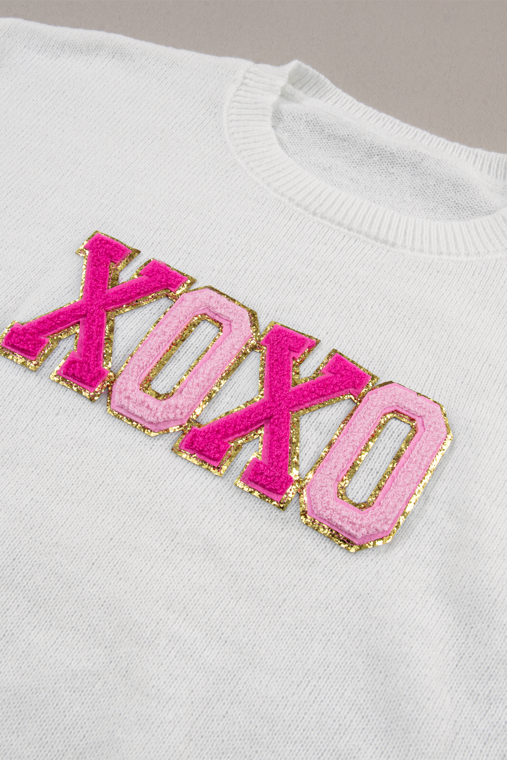 White Merry & Bright Round Neck Casual Sweater - loveforevers
