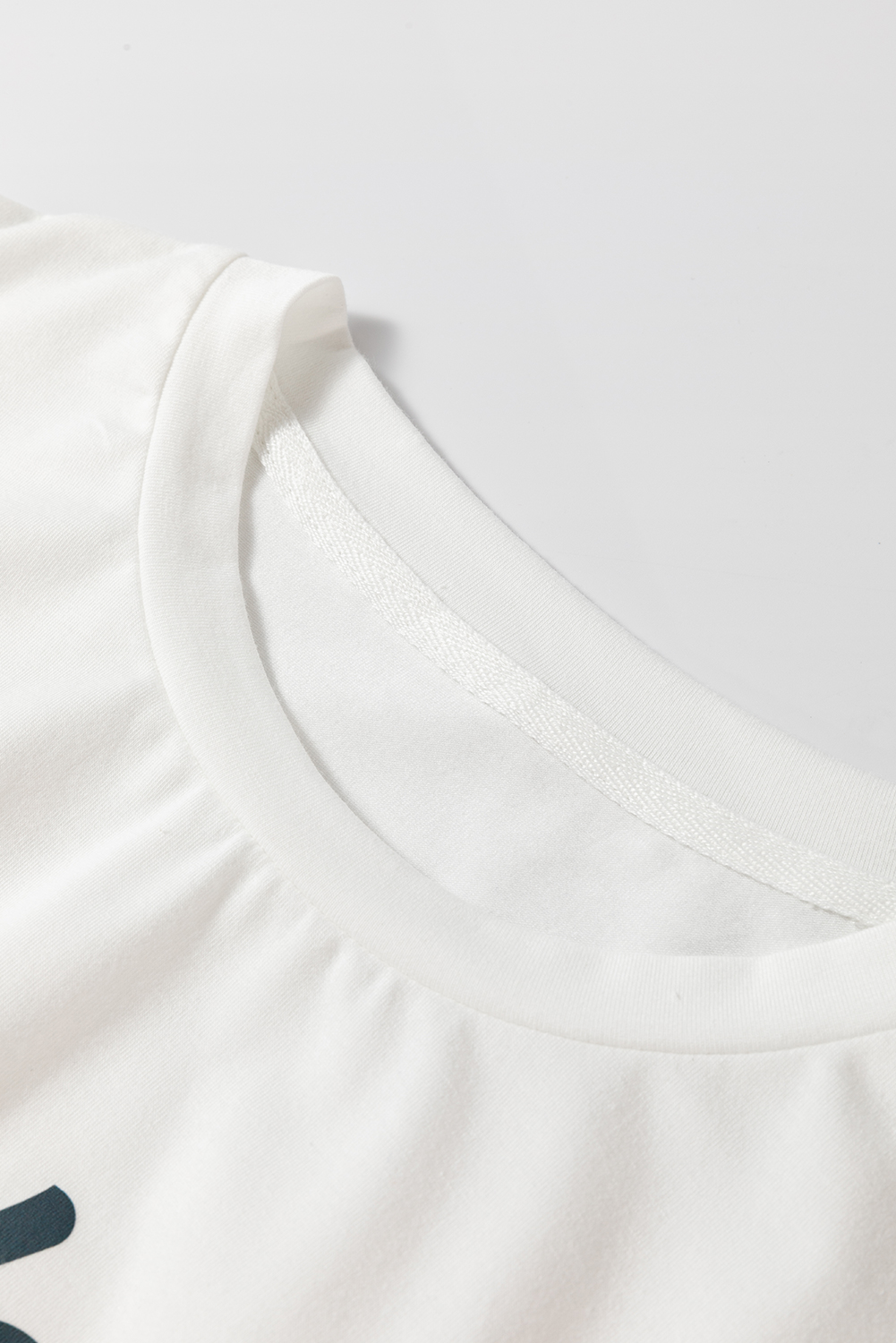 White Made in America Lip Printed O Neck T Shirt - loveforevers