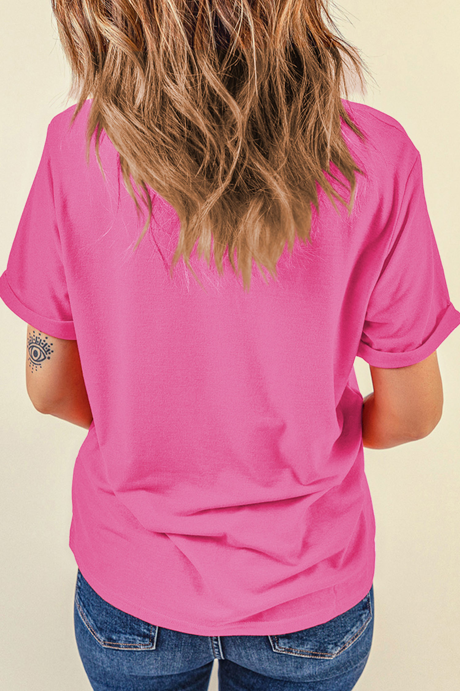 Sachet Pink Sequined XOXO Graphic Valentine T Shirt - loveforevers