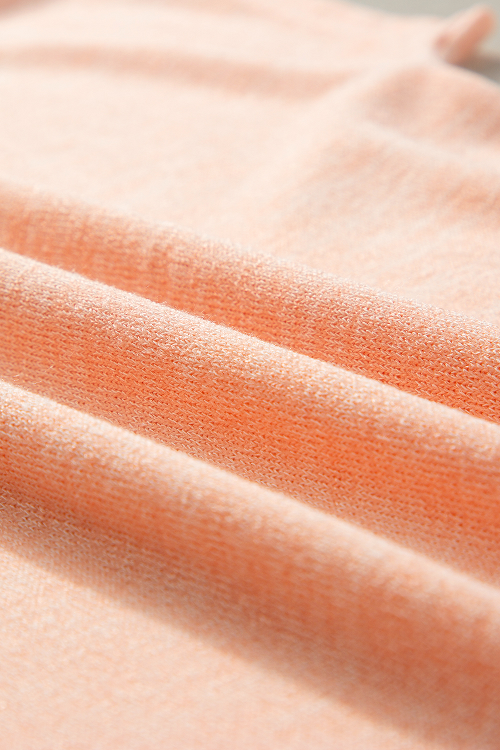 Apricot Pink Button Detail Batwing Sleeve Casual Tee - loveforevers