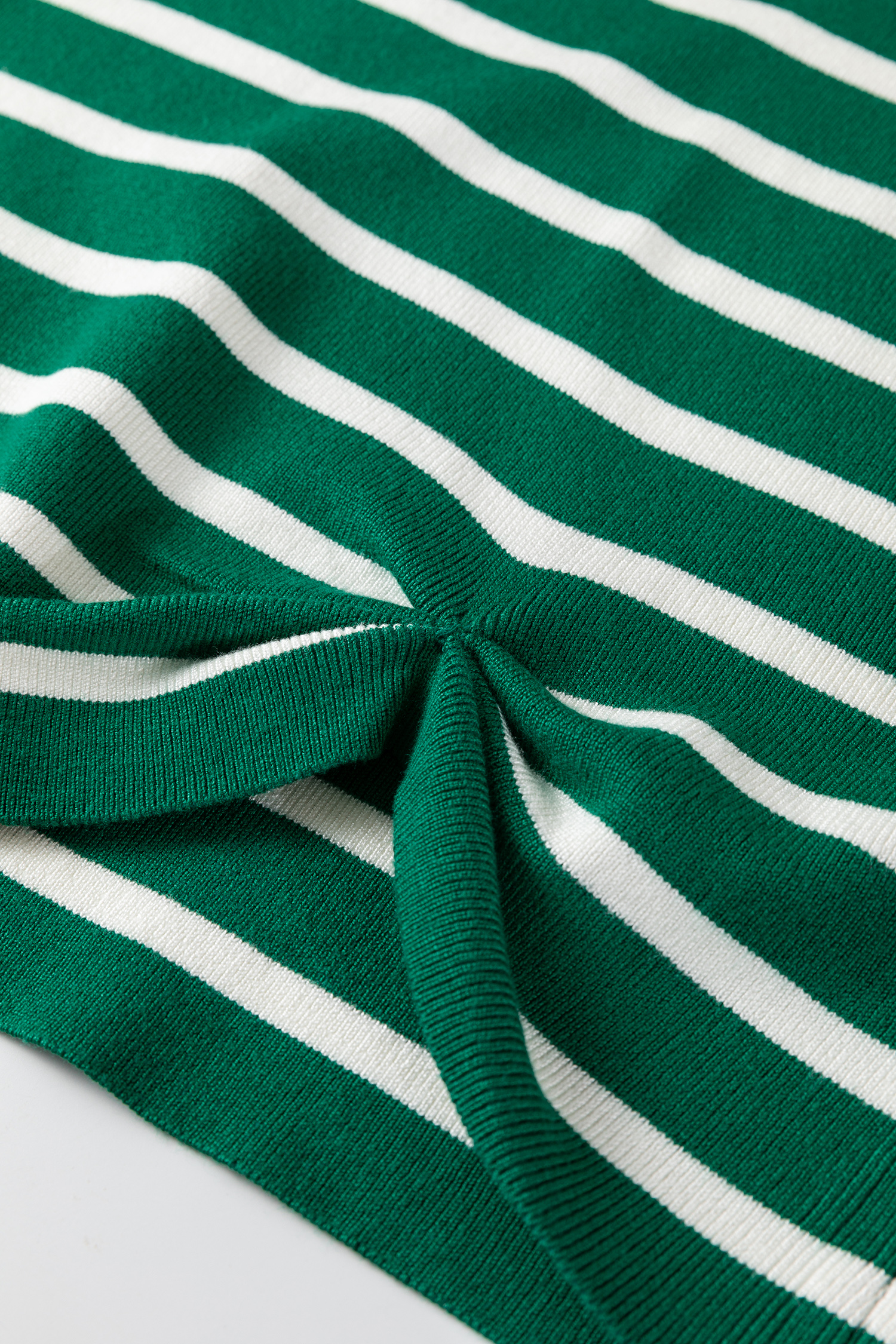 Green Stripe Crew Neck Sleeveless Sweater Vest - loveforevers