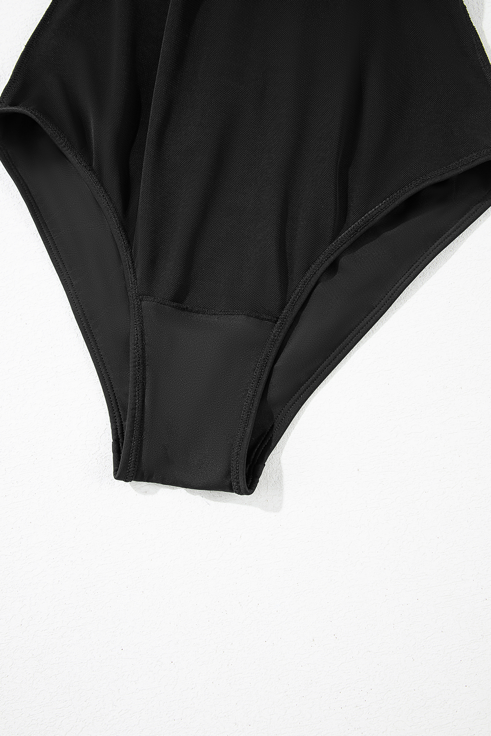 Dearlove Black Thin Strap Strappy Lace-up Open Back One Piece Swimsuit - loveforevers