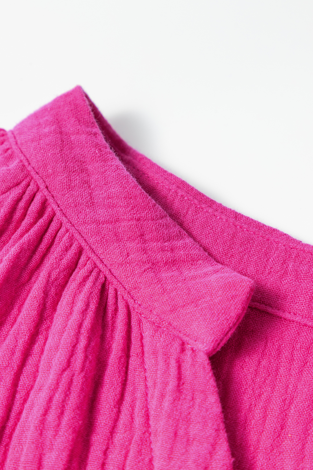 Rose Textured Tiered Ruffled Buttoned Long Sleeve Romper - loveforevers