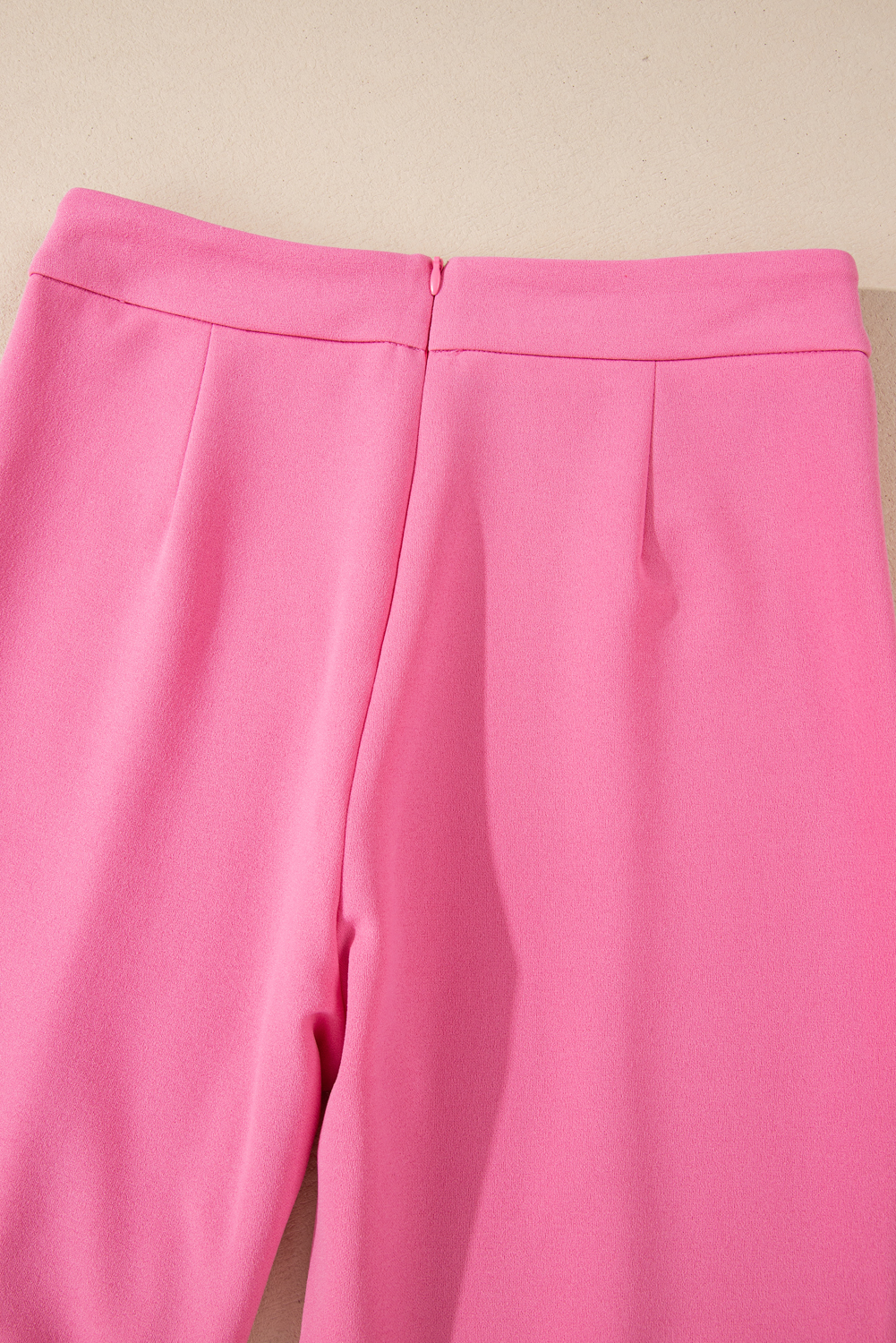 Sachet Pink High Waist Central Seam Flared Pants - loveforevers