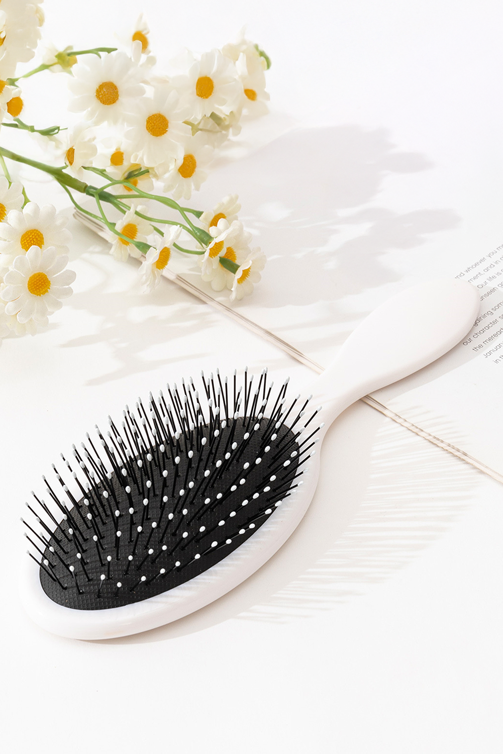 White Sweet Leopard Pattern Hair Care Comb - loveforevers