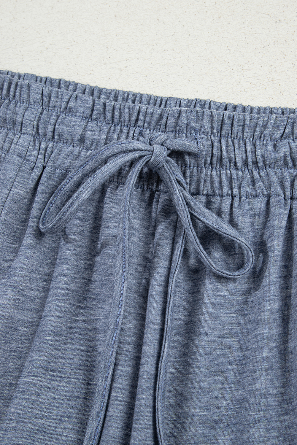 Frilled Detail Wide Leg Drawstring Elastic Waistband Pants - loveforevers