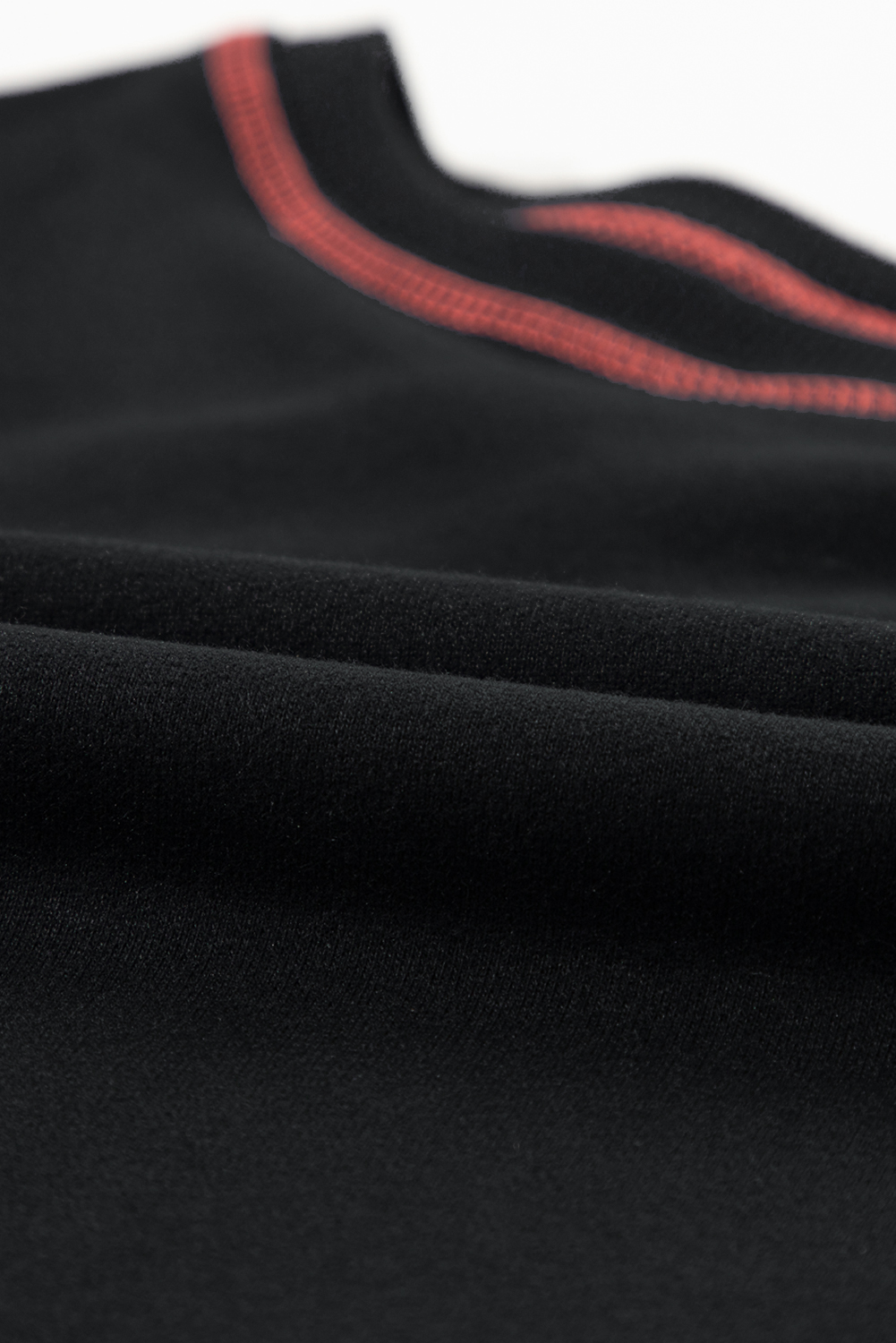 Contrast Stitching Split Baggy Sweatshirt - loveforevers