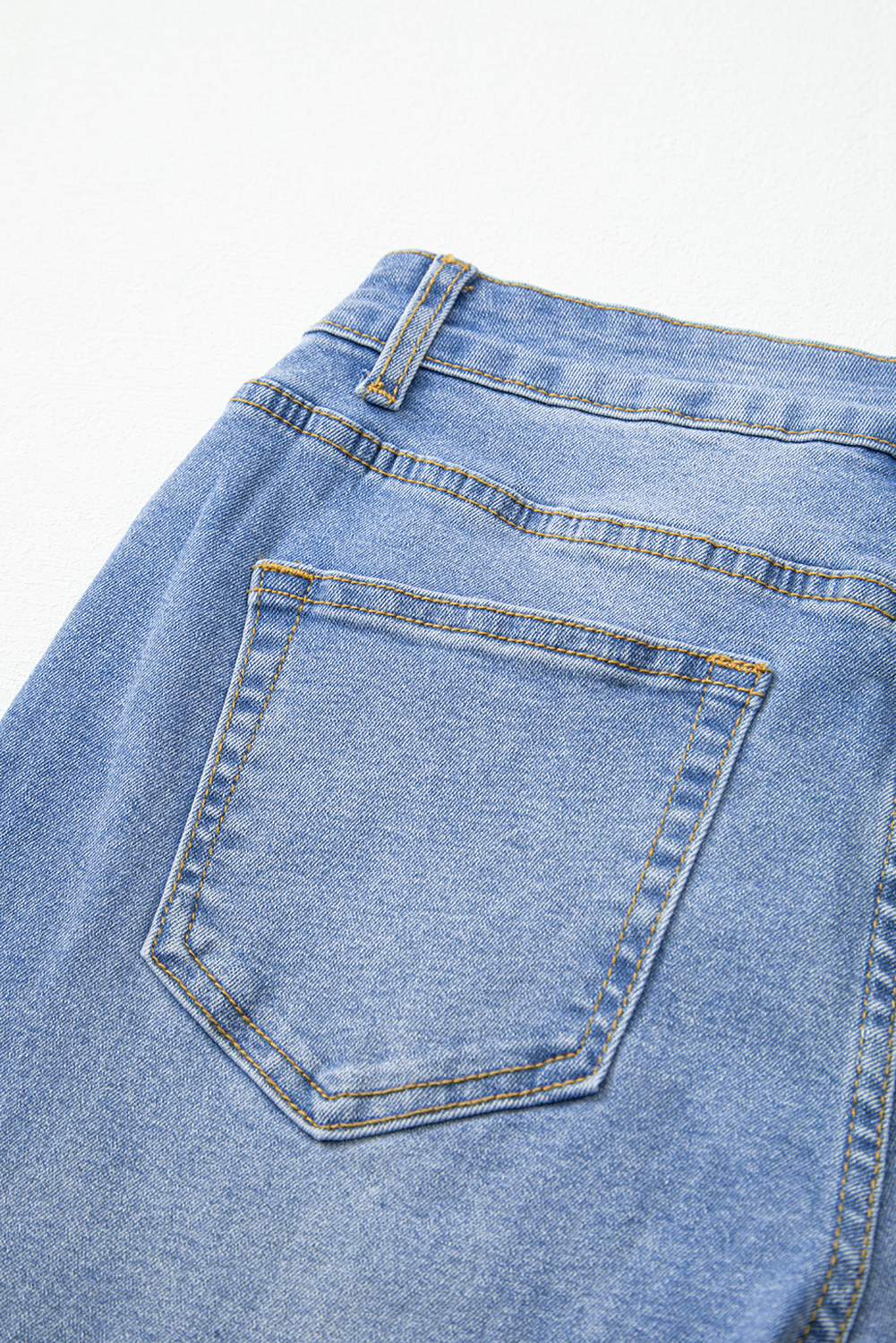 Real Teal Raw Hem Unique Cuffs Straight High Rise Loose Jeans - loveforevers