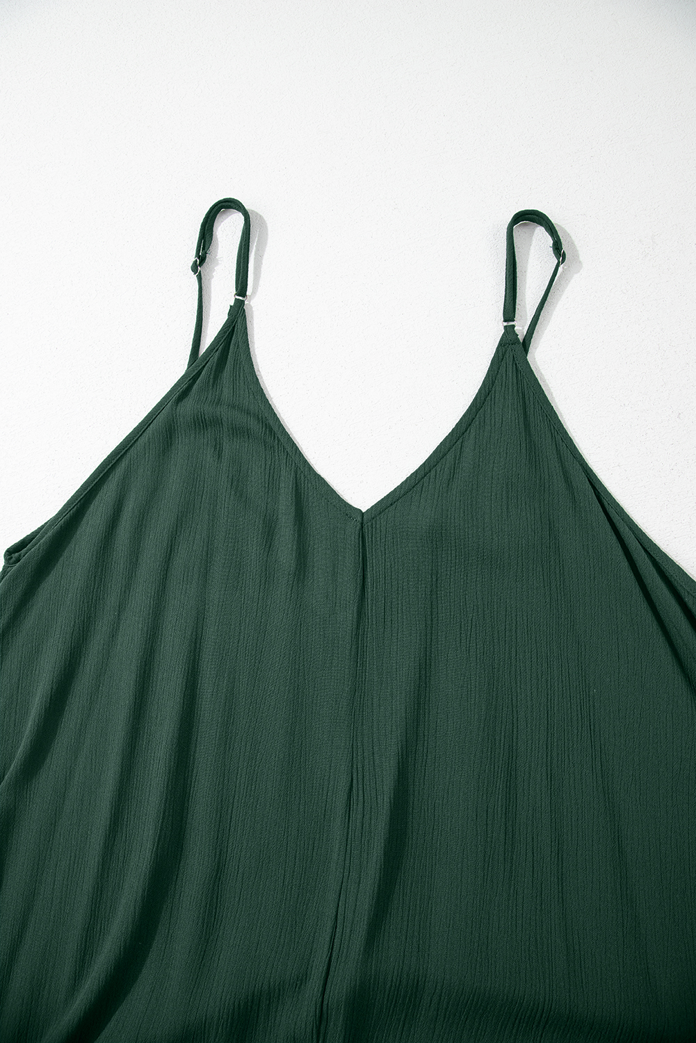 Duffel Green Spaghetti Straps Pocketed Slouchy Maxi Dress - loveforevers