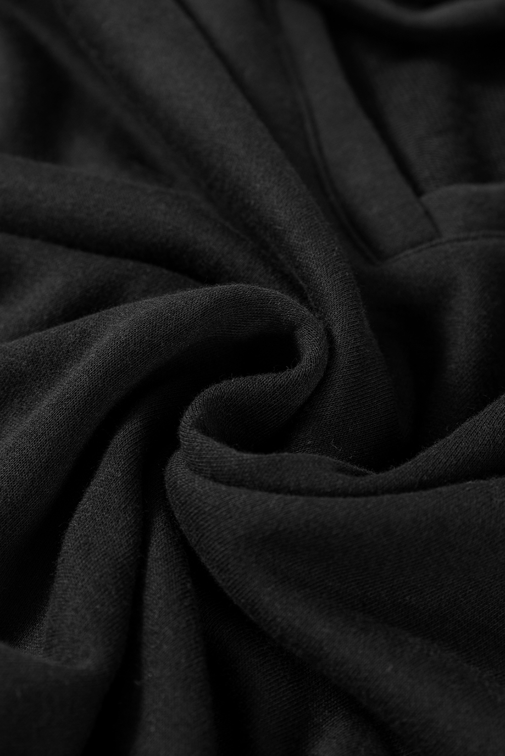 Black Bowknot Dewback Round Neck Sweatshirt - loveforevers