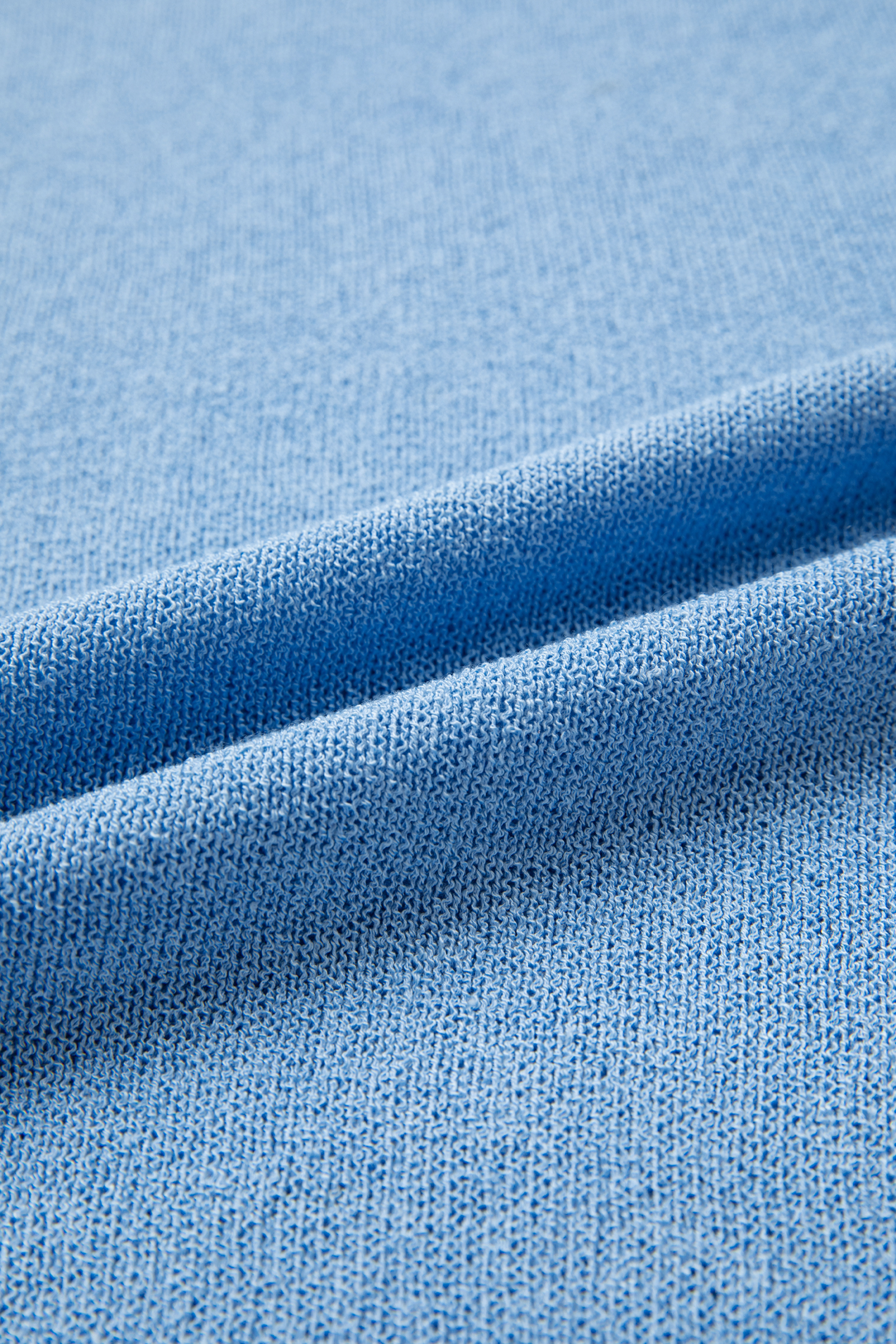 Sky Blue Contrast Trim Round Neck Sleeveless Sweater - loveforevers