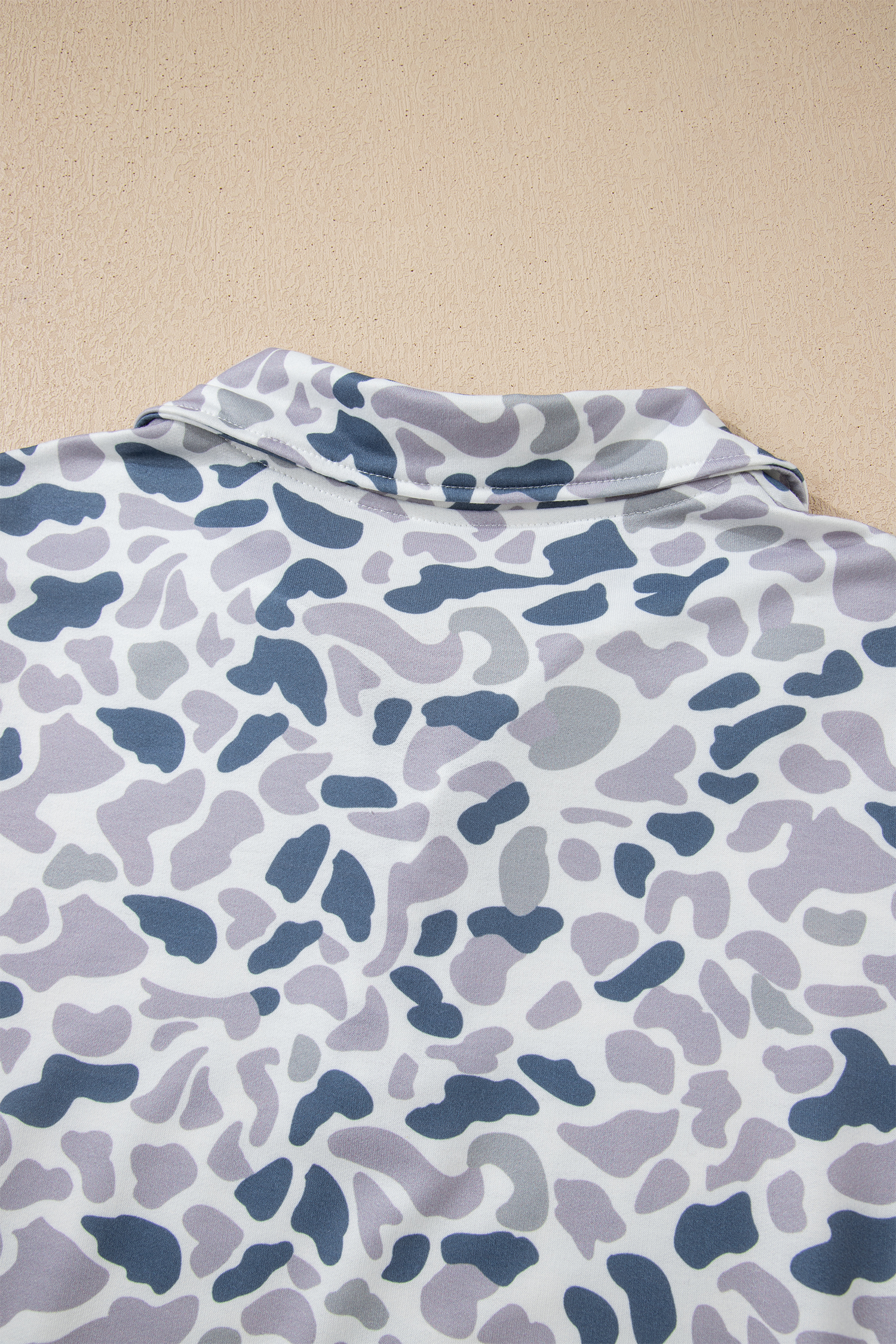 Beige Camo Print Wide Leg Casual Pants - loveforevers