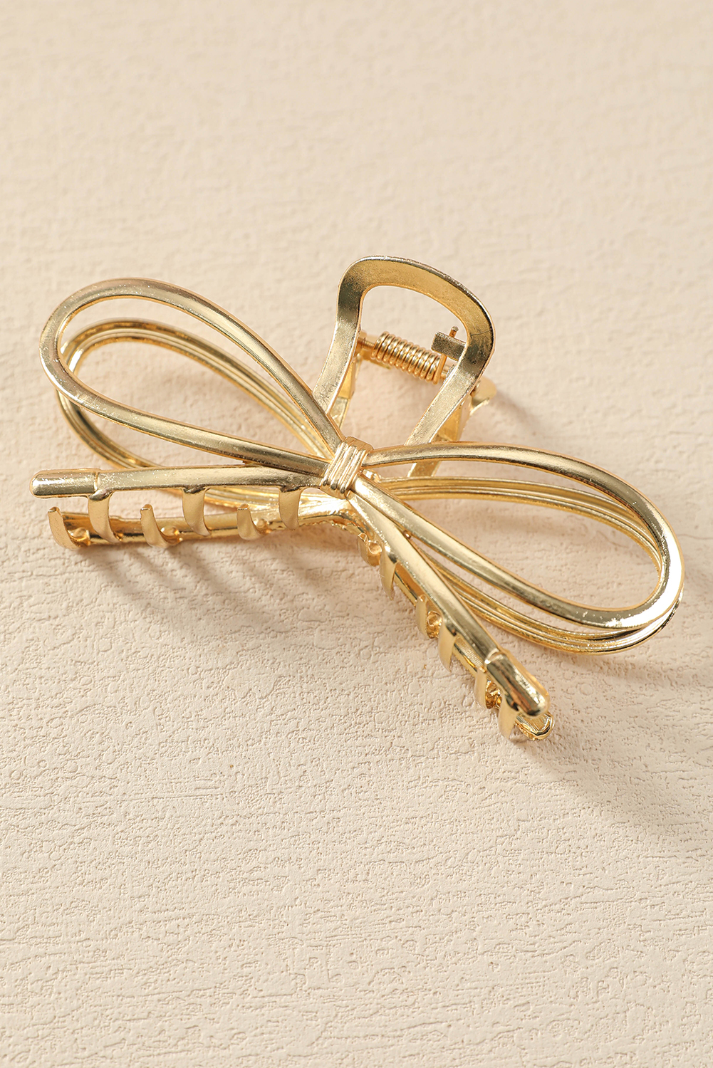 Gold Bowknot Shape Claw Clip - loveforevers