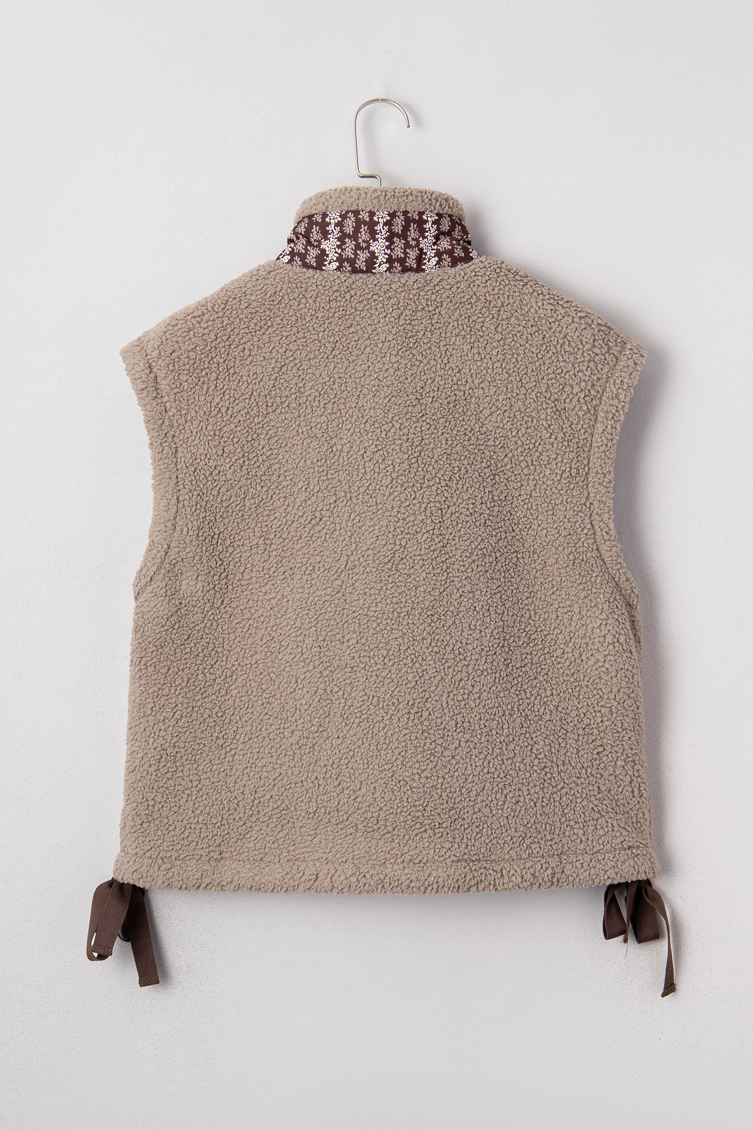 Goat Side Bows Sherpa Fleece Vest - loveforevers