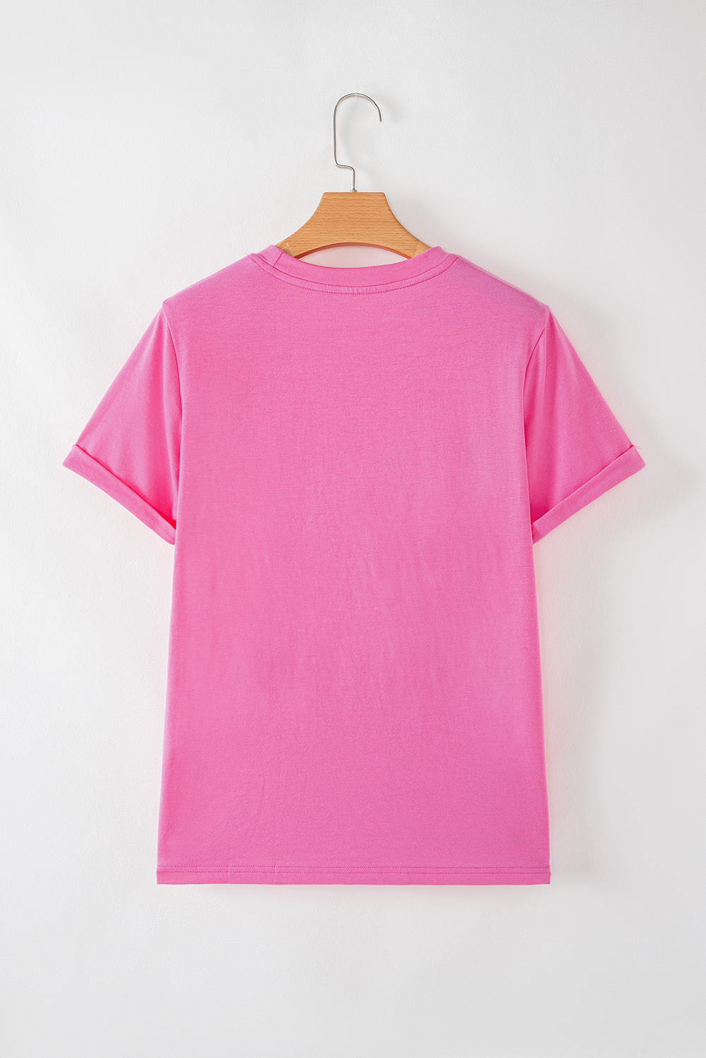Khaki Casual Plain Crew Neck Tee - loveforevers