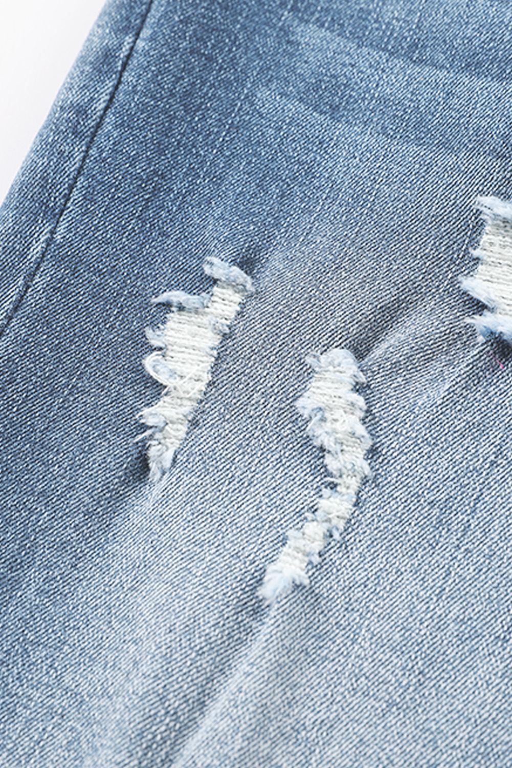 High Waist Distressed Straight Leg Jeans - loveforevers