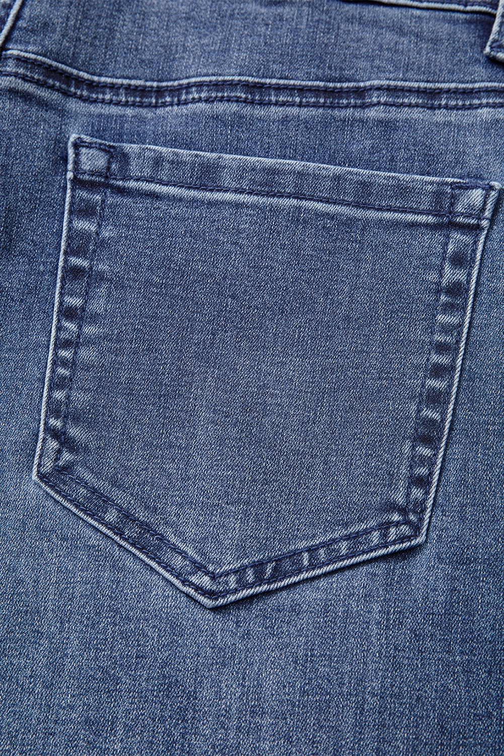 Dirty blue High Waist Button Zip Fly Bell Bottom Jeans - loveforevers