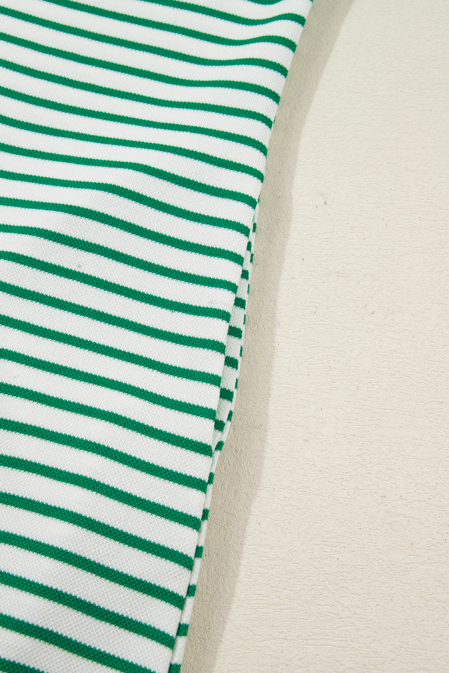 Green Stripe Magic St Patricks Day Sequin Graphic Zip Polo Tee Dress - loveforevers