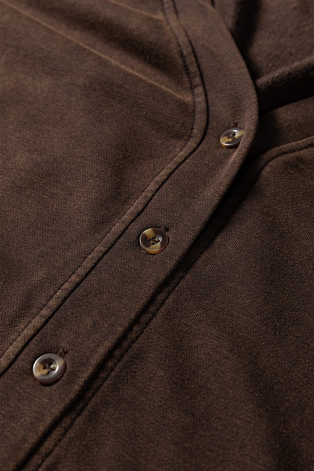 Coffee Button Front V Neck Casual Cardigan - loveforevers