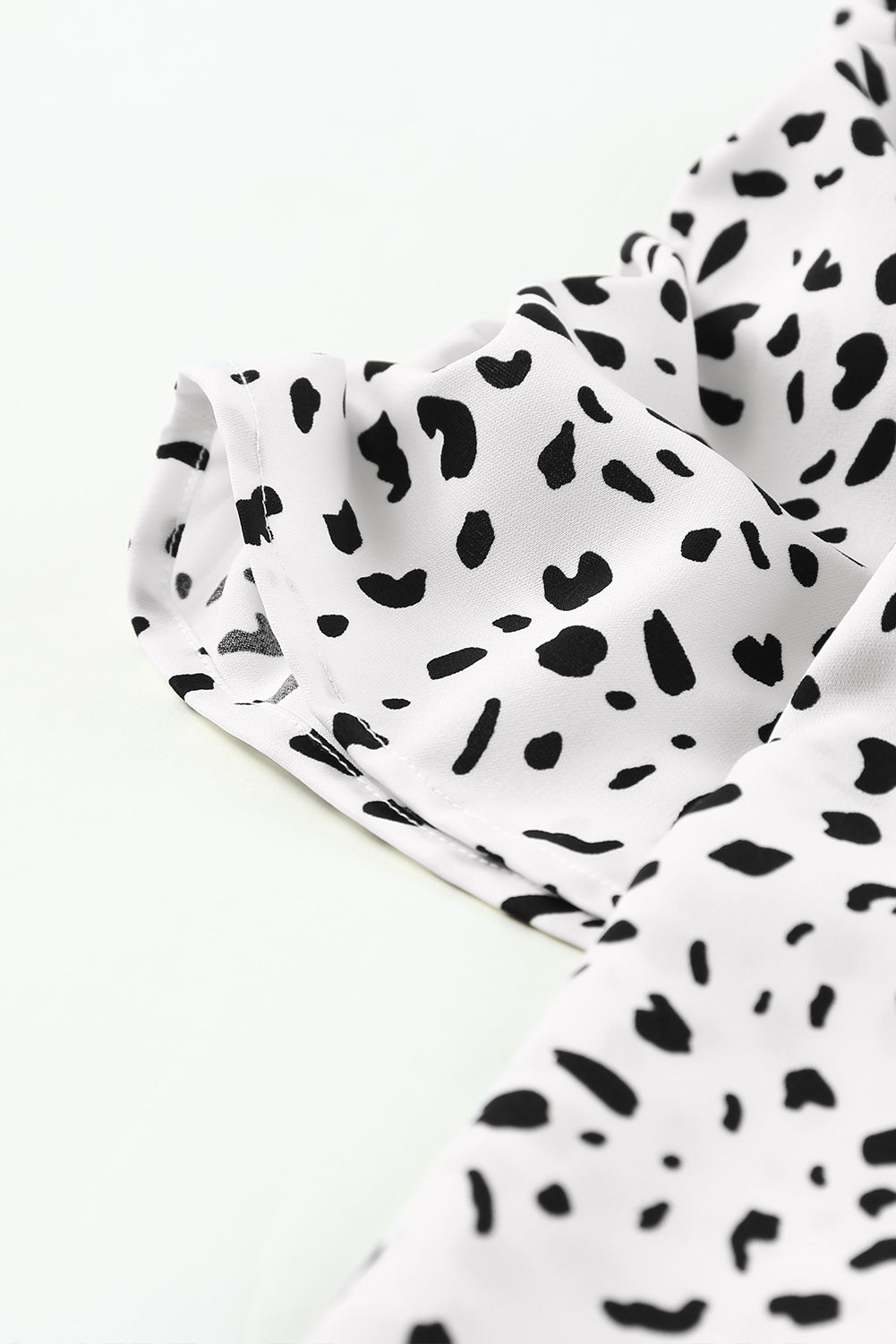 Brown Ruffle Wide Leg Dalmatian Palazzo Pants - loveforevers