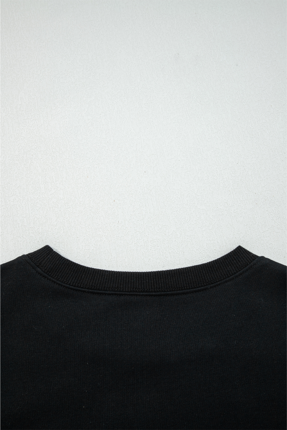 Black Varsity Baseball Bow Graphic Striped Sleeve Baggy Sweatshirt - loveforevers