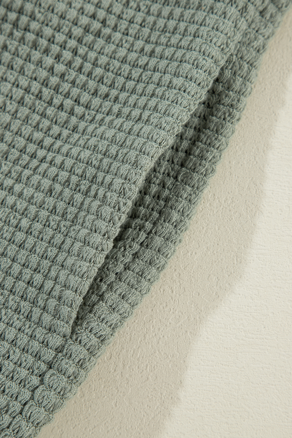 Laurel Green Waffle Knit Open Front Cardigan - loveforevers