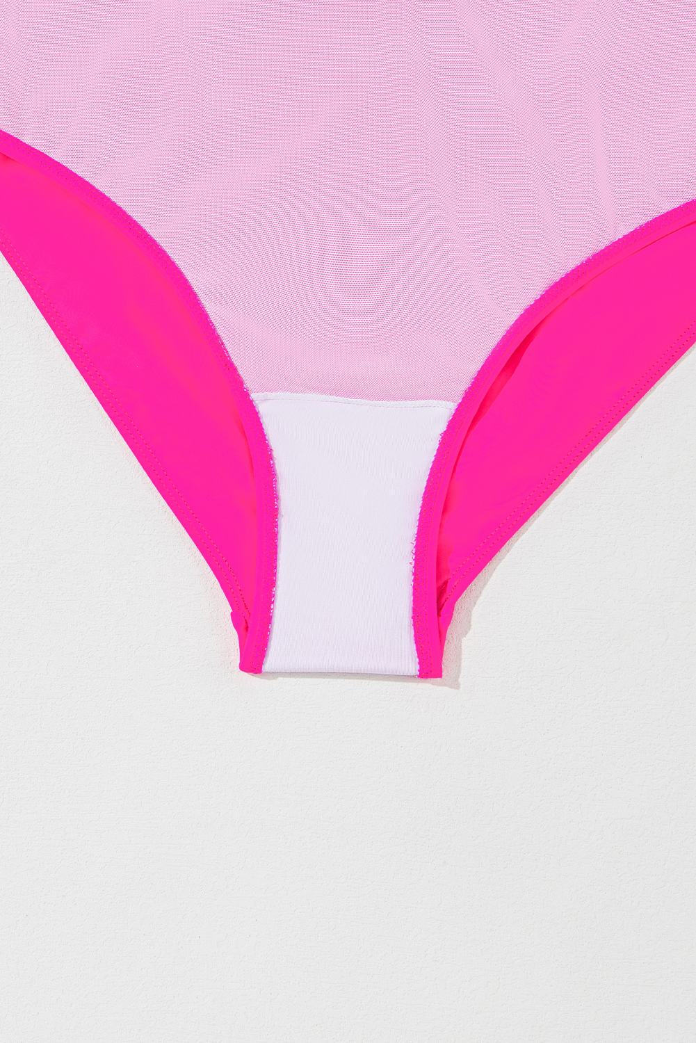 Rose Red Crisscross Straps Tie Back Flared One Piece Swimsuit - loveforevers