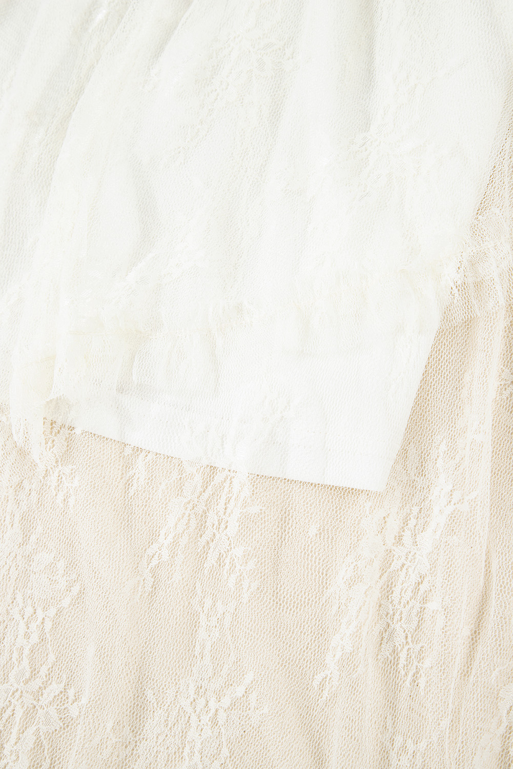 Apricot Lace Cascading Tiered High Waist Maxi Skirt - loveforevers