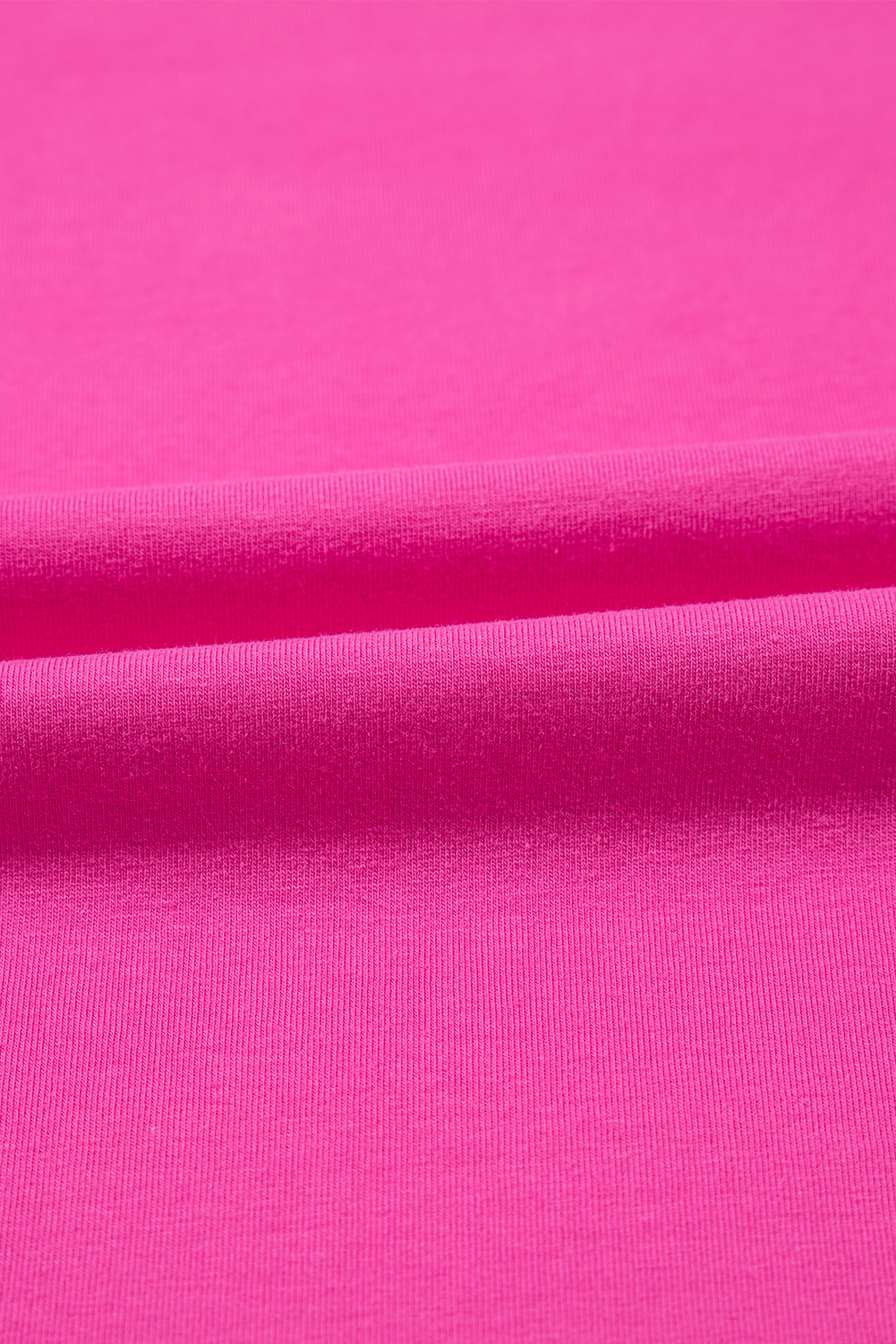 Strawberry Pink Casual Round Neck Bubble Sleeve T-shirt - loveforevers