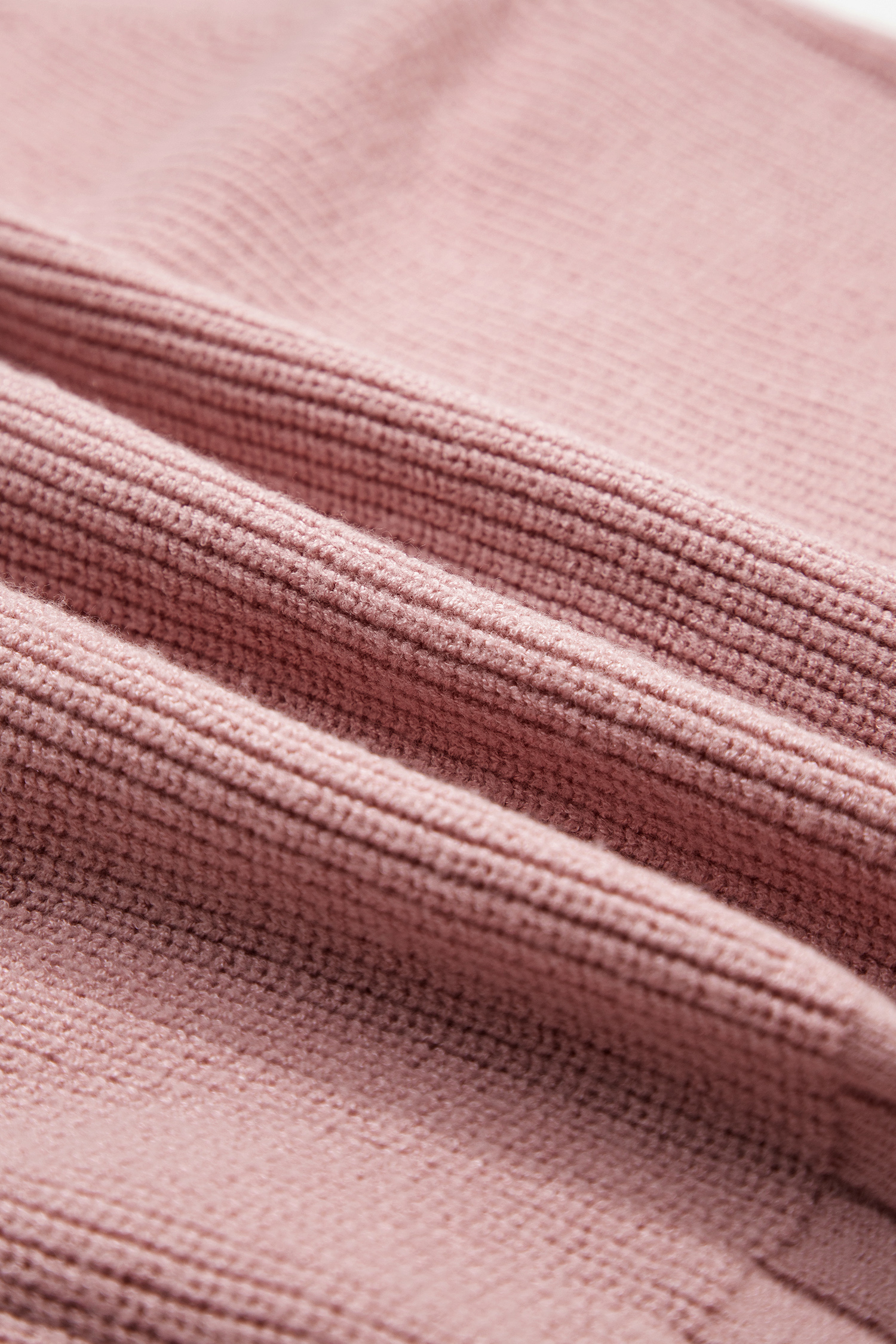 Light Pink Mixed Texture Knit Button V Neck Sweater Cardigan - loveforevers